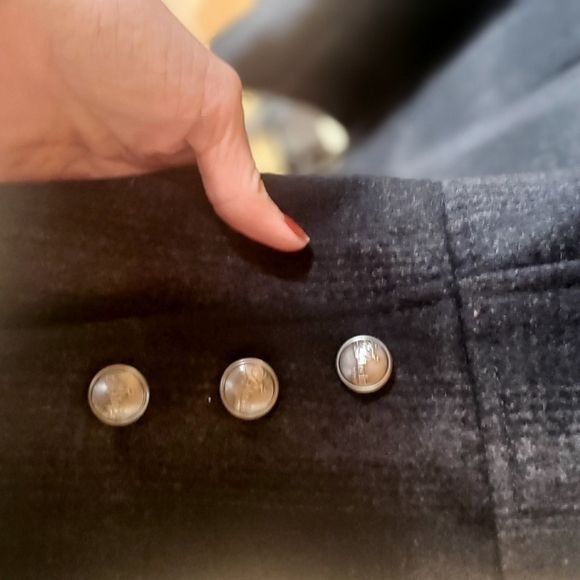Black Rivet Black Rivet Button-up Collar Wool Long Slv Sz. L Coat Jacket Size L / US 10 / IT 46 - 6 Thumbnail