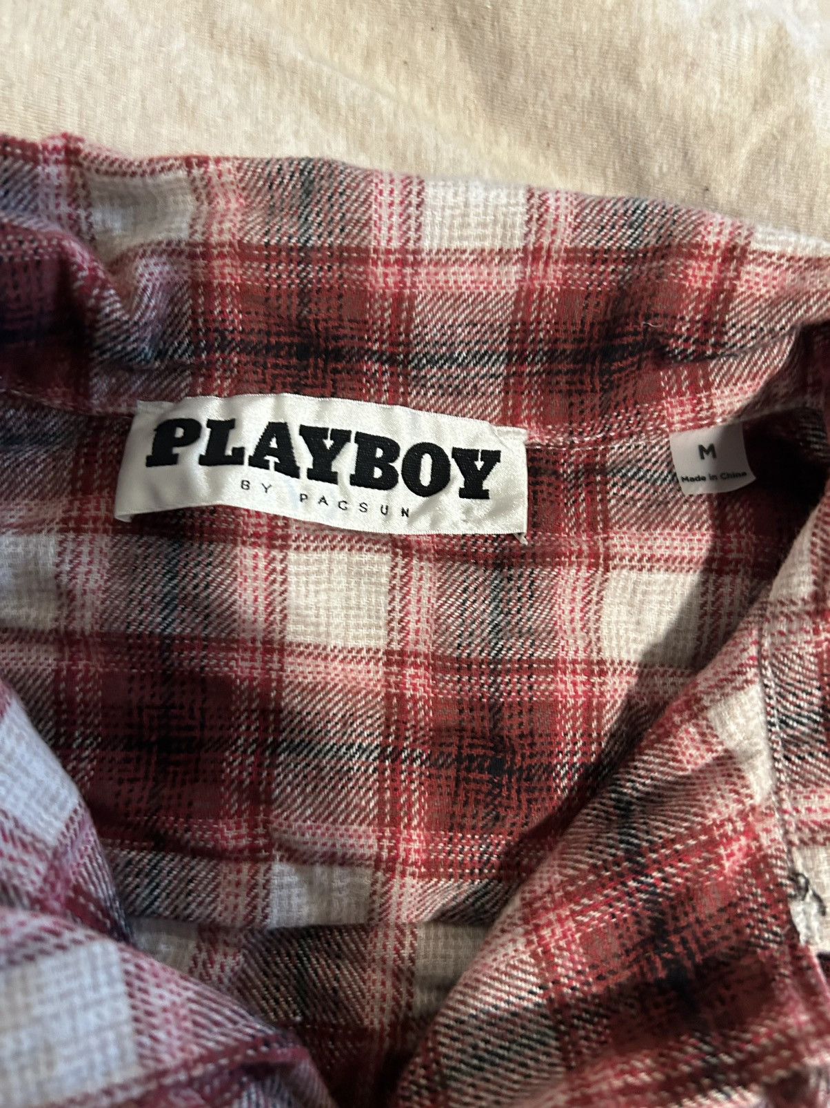 Pacsun × Playboy Red and White Playboy x Pacsun flannel Size US M / EU 48-50 / 2 - 3 Thumbnail