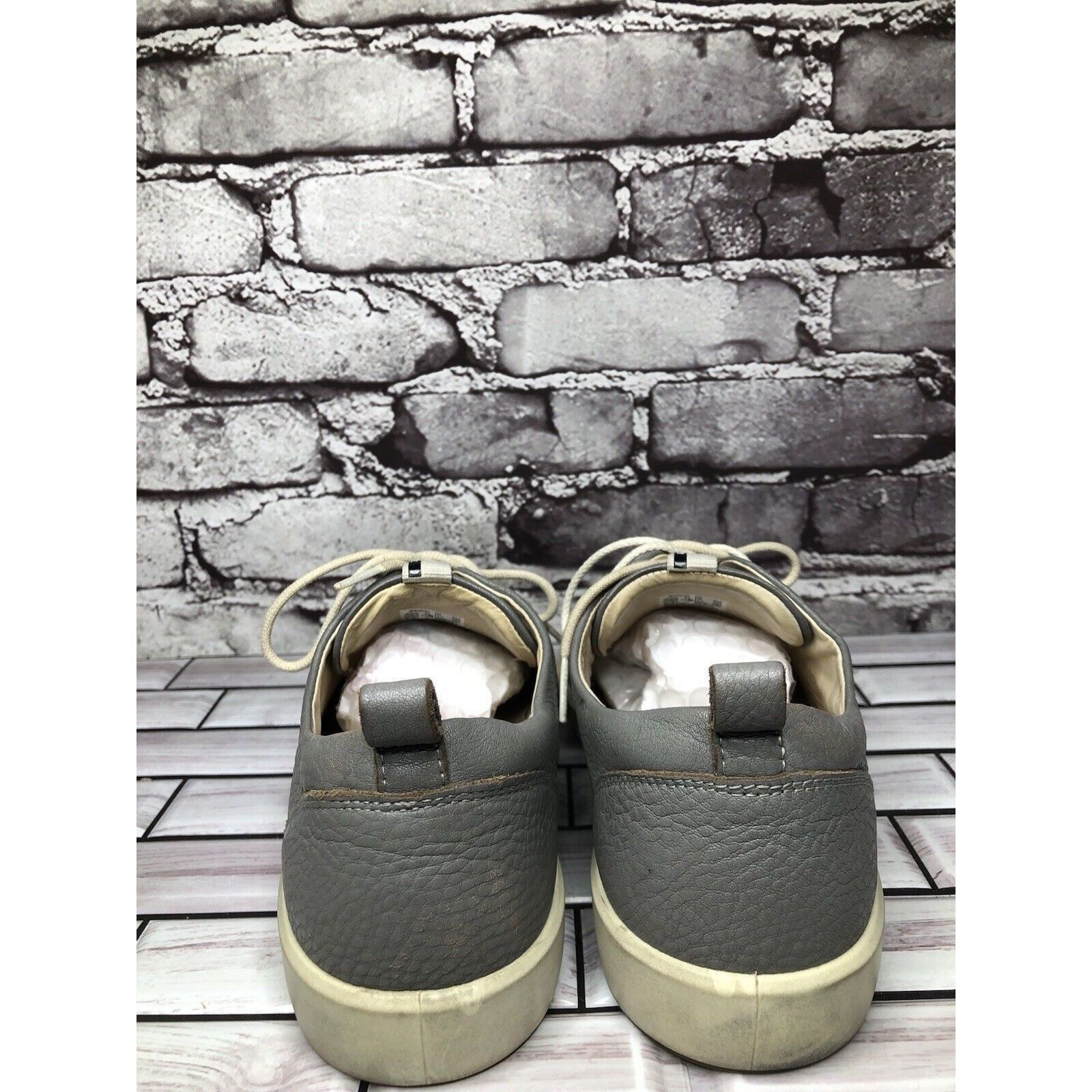Ecco Ecco Danish Gray Leather Lace Up Casual Low Sneaker Shoes Wo Size US 10 / IT 40 - 4 Thumbnail