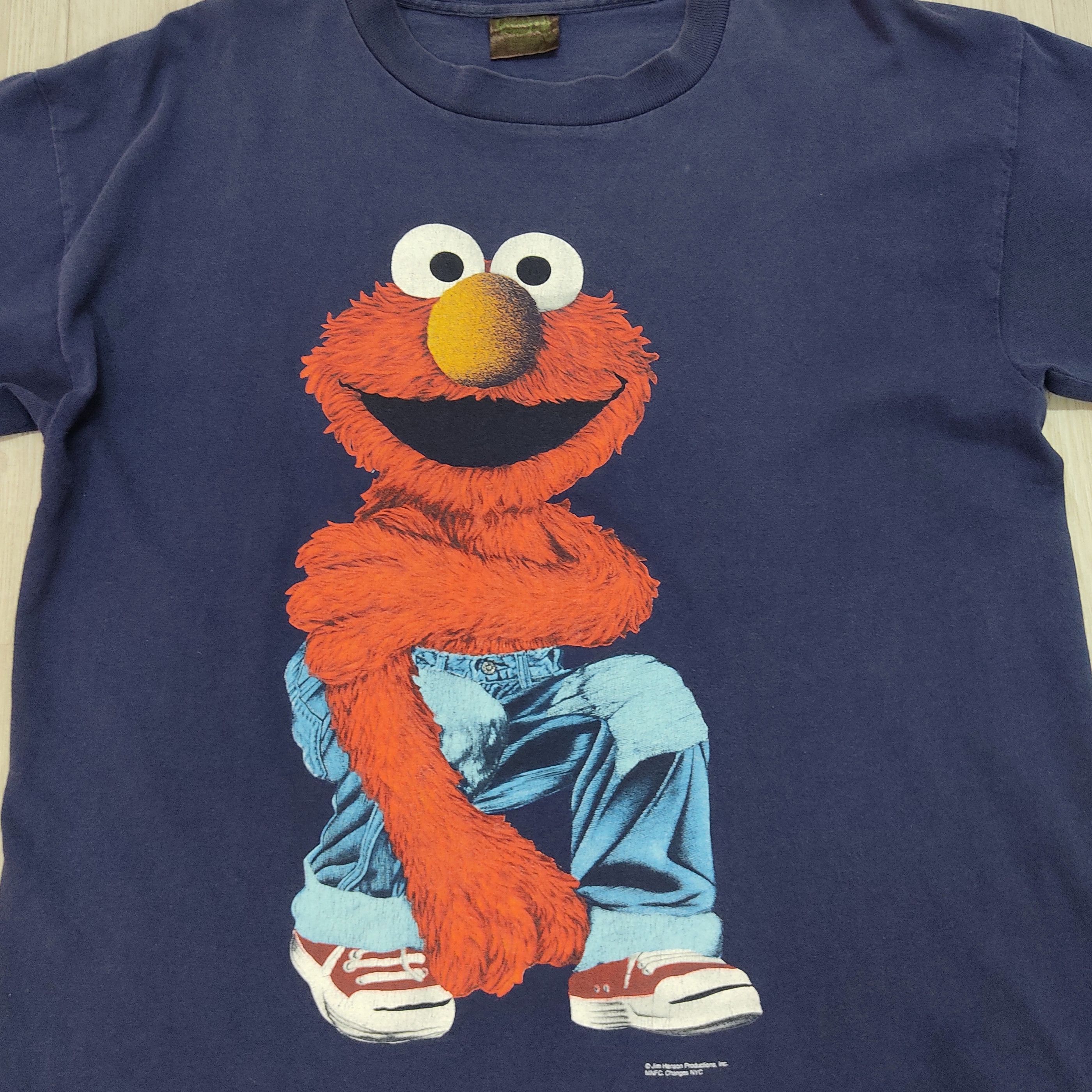 Cartoon Network Vintage Elmo Sesame Street Big Print Changes Tag T-shirt Size US L / EU 52-54 / 3 - 5 Thumbnail