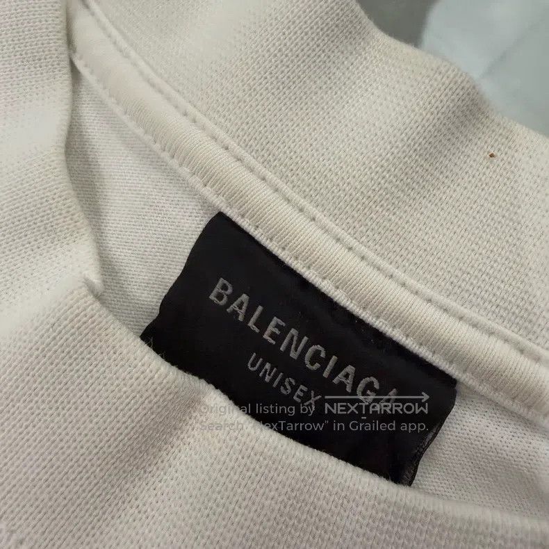 Balenciaga Balenciaga Crystal Round Neck Short Sleeve Size US L / EU 52-54 / 3 - 3 Thumbnail