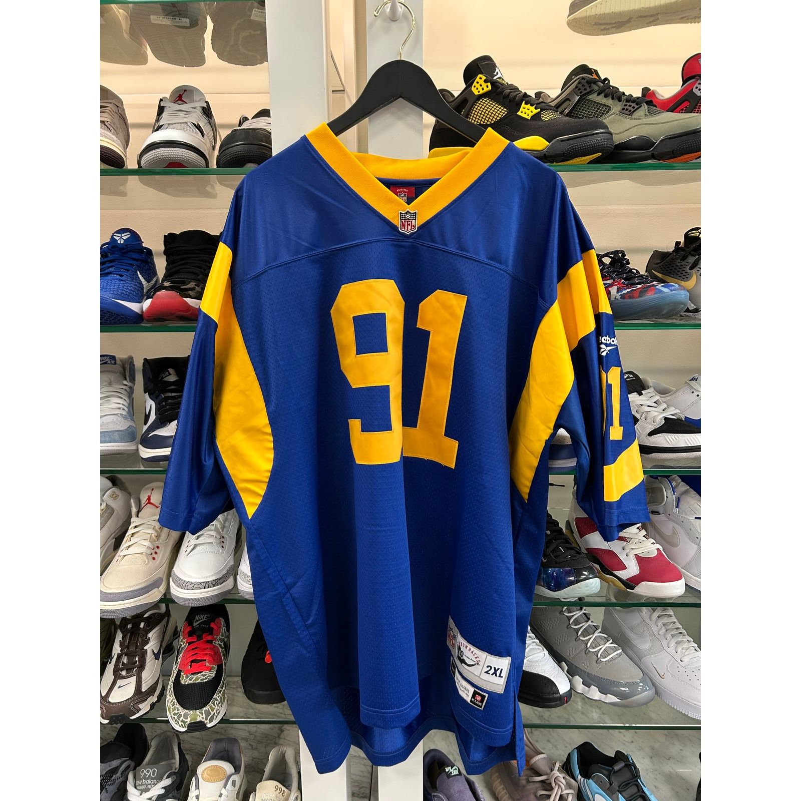 NFL Kevin Greene Los Angeles Rams NFL throwback Jersey size 2XL Size US XXL / EU 58 / 5 - 1 Thumbnail
