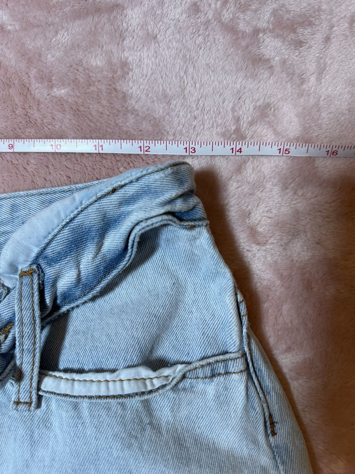 Other Lioness Distressed Light Blue High Rise Button Up Jean Short Size 25" / US 0 / IT 36 - 3 Thumbnail