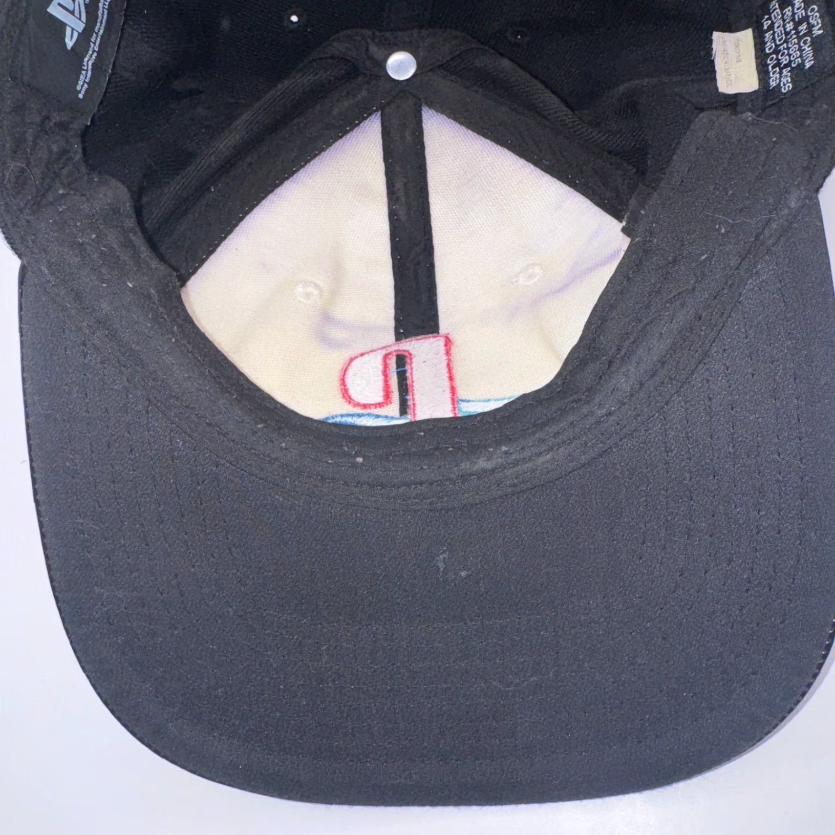 Sony PlayStation Snapback Hat Cap / Black Retro Logo Adjustable Men Cap Japanese Kanji Size ONE SIZE - 5 Thumbnail