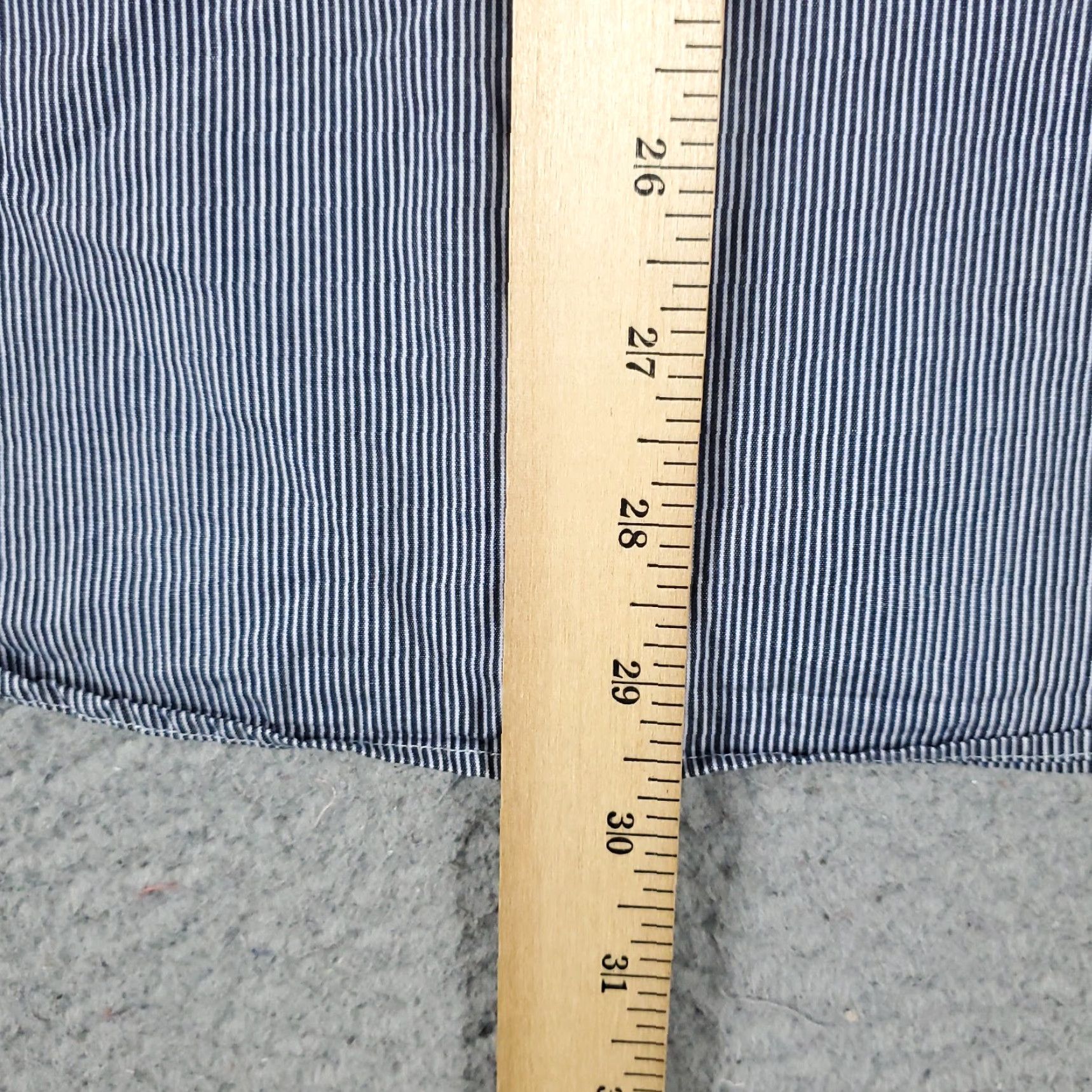 Nautica Nautica Casual Button-Up Shirt Mens Medium Blue White Striped Long Sleeve Size US M / EU 48-50 / 2 - 4 Thumbnail