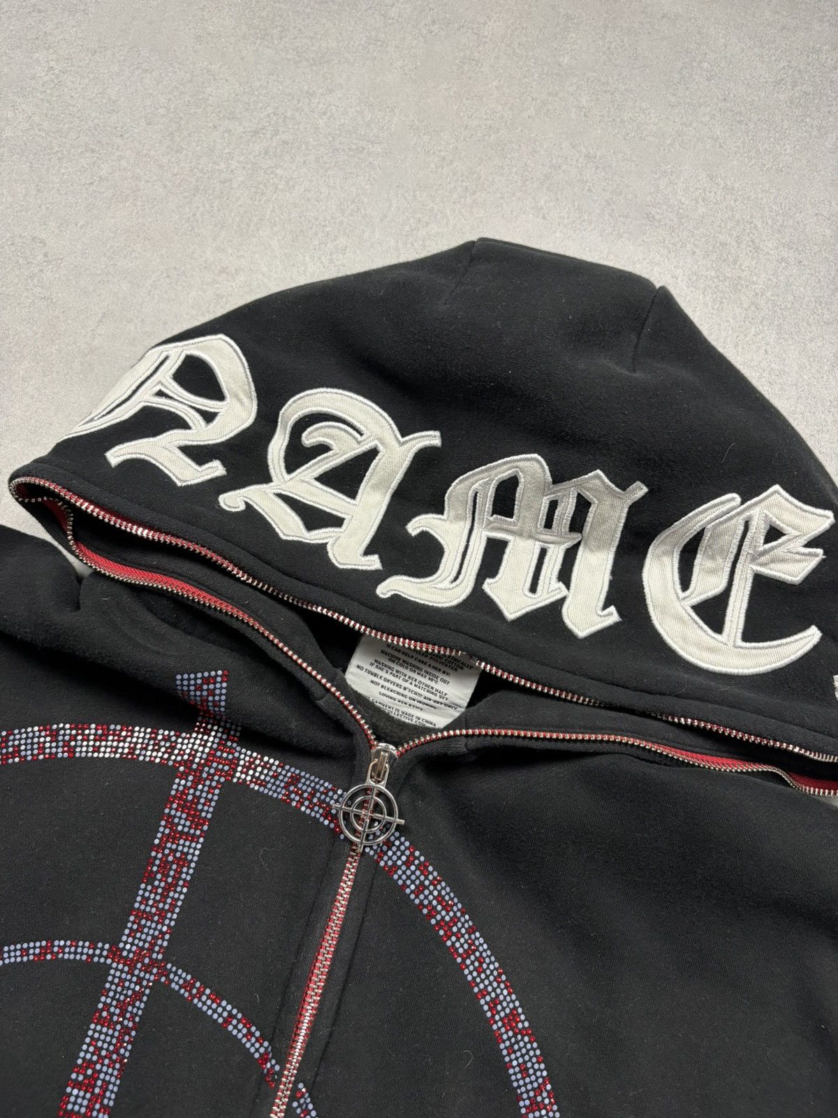Named Collective Named Collective Rhinestone Target Zip Hoodie Cyber Y2K Size US M / EU 48-50 / 2 - 6 Thumbnail
