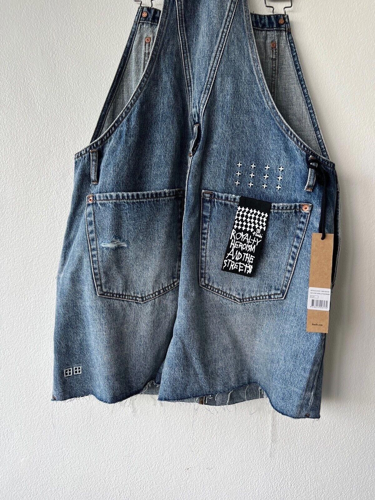 Ksubi new Ksubi womens dress jumpsuit shorts denim overall 31 12 Size 31" - 6 Thumbnail