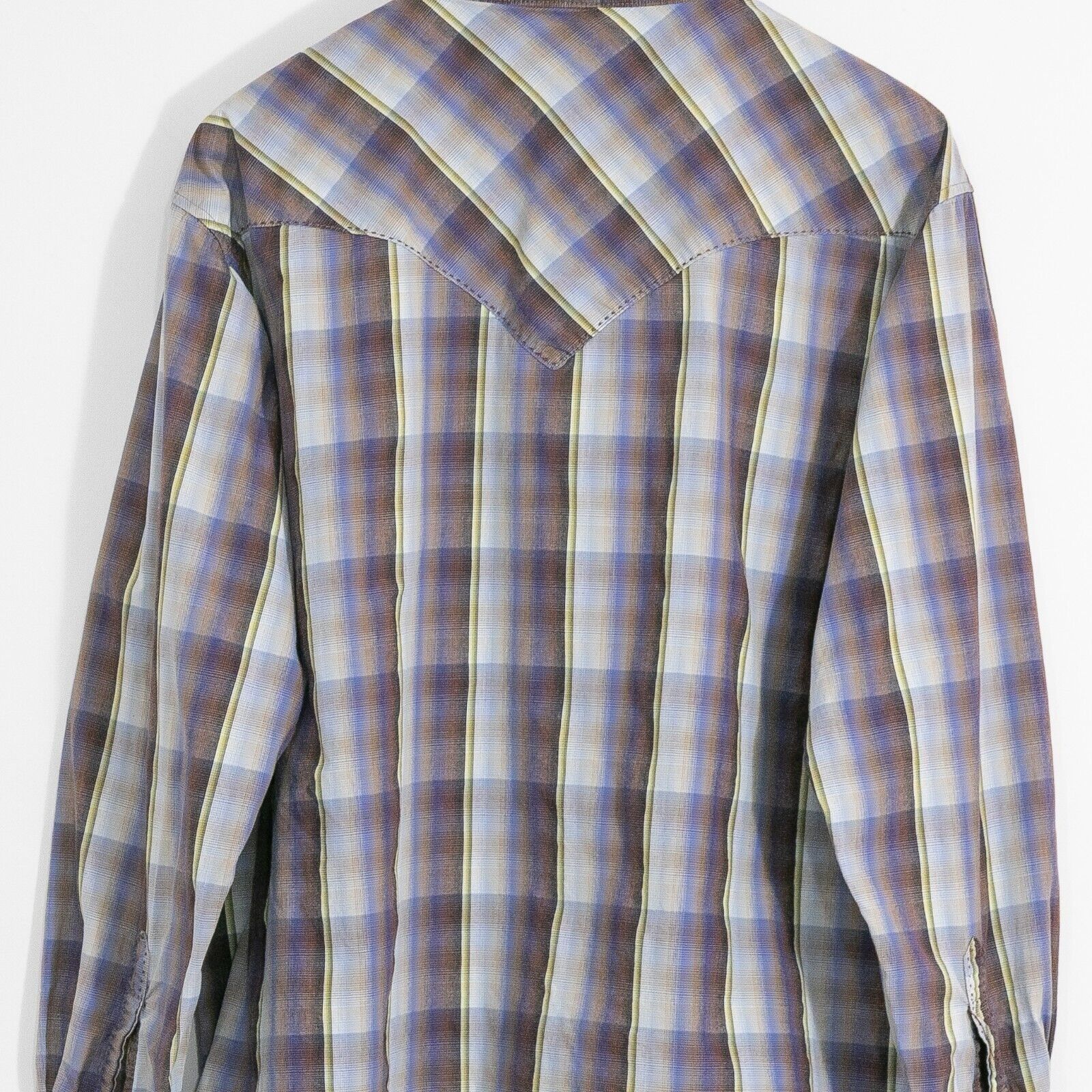 Wrangler Wrangler Pearl Snap Button Shirt 2XL Long Sleeve Distressed Size US XXL / EU 58 / 5 - 7 Thumbnail