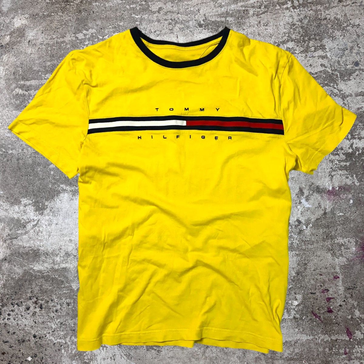 Tommy Hilfiger 90s💛 TOMMY HILFIGER TEE - № 652 Size US L / EU 52-54 / 3 - 1 Thumbnail