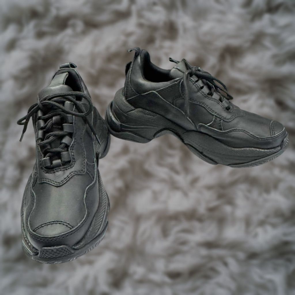 VINTAGE Jeffrey Campbell Lo-Fi Sneakers Women's Size Black