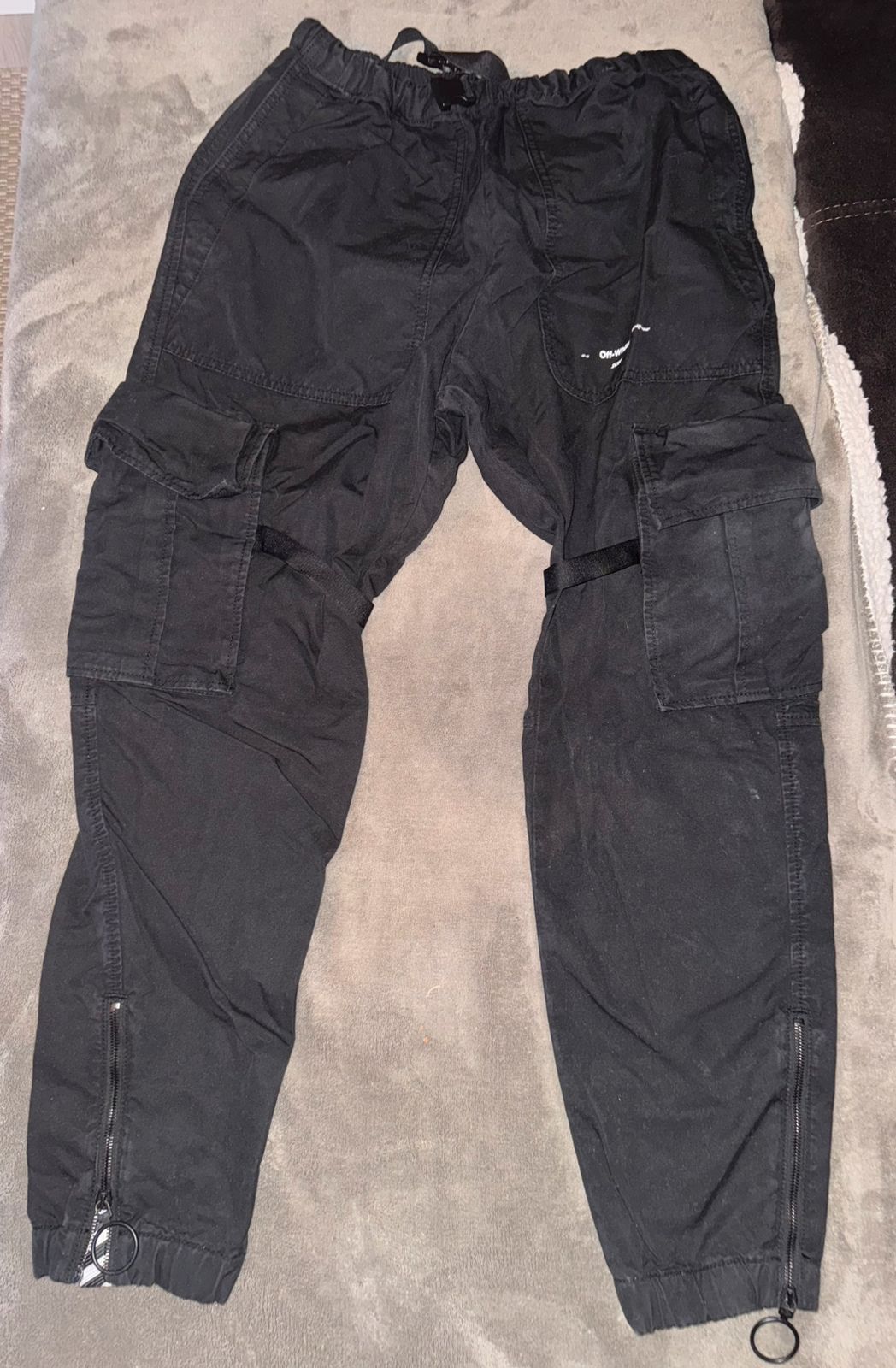 Off-White OFF-WHITE S/S 2020 Parachute Cargo Pants Black Size US 32 / EU 48 - 2 Thumbnail