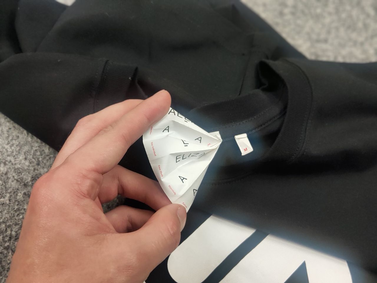 Other AELIZA studio Design unique Oversized Logo Black Shirt Size US M / EU 48-50 / 2 - 11 Thumbnail