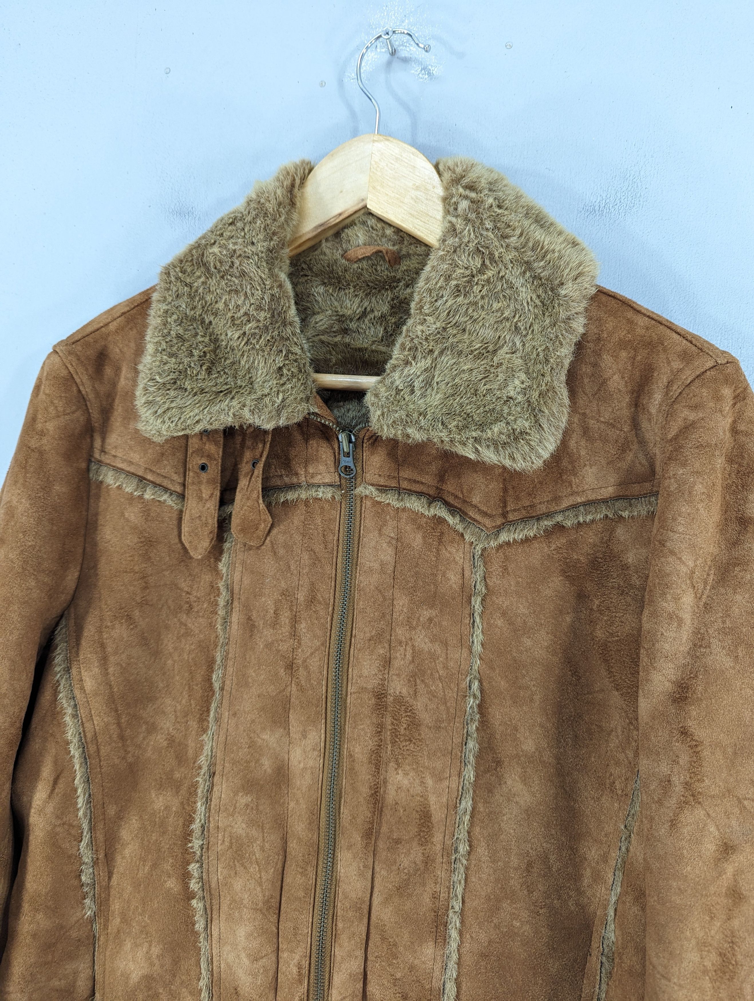 semanticdesign Vintage Semantic Design Faux Fur Motorcycle Style Jacket Size US M / EU 48-50 / 2 - 4 Thumbnail