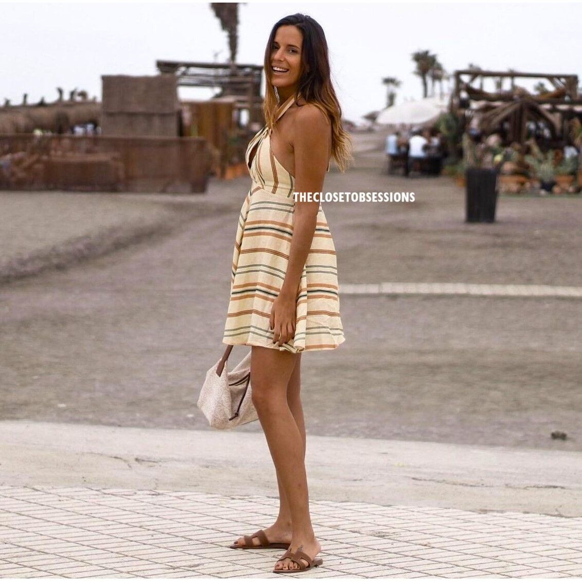 patchwork halter maxi dress Halter Maxi Dress – Chic Summer Style – FOR HER NYC OFFICIAL main image 1