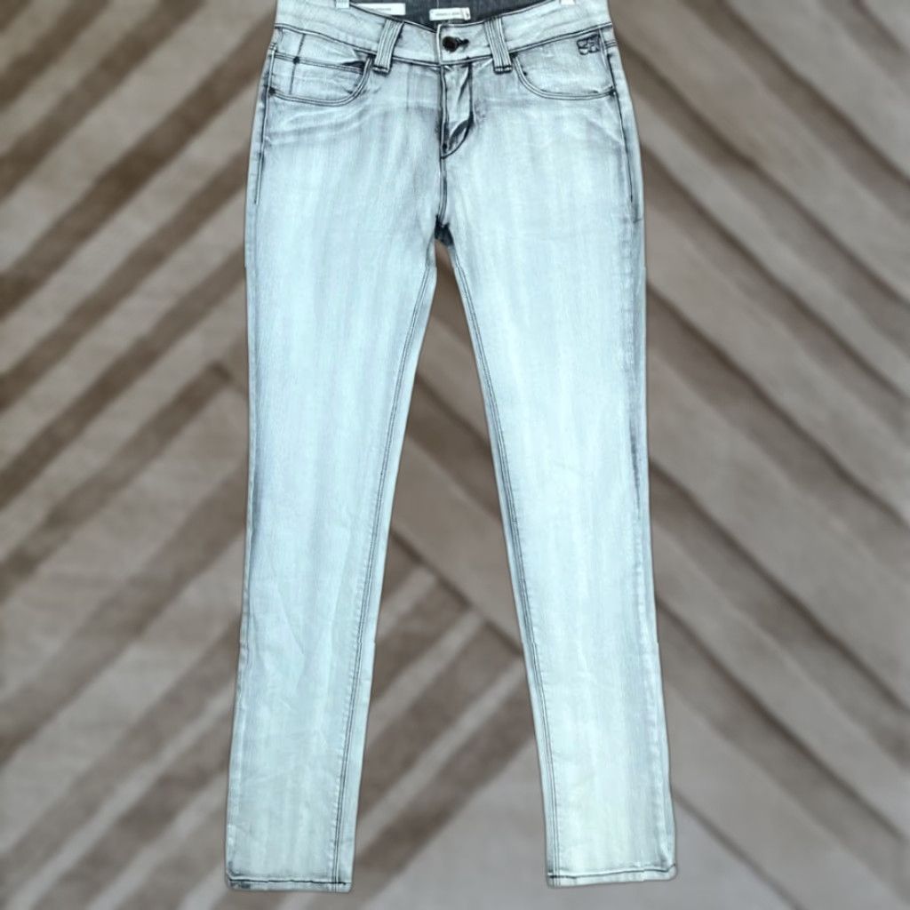 Vintage Silence + Noise Jeans Gray Denim High Rise Skinny Twig Stretch 31 Womens Size 24" / US 00 / IT 34 - 1 Thumbnail