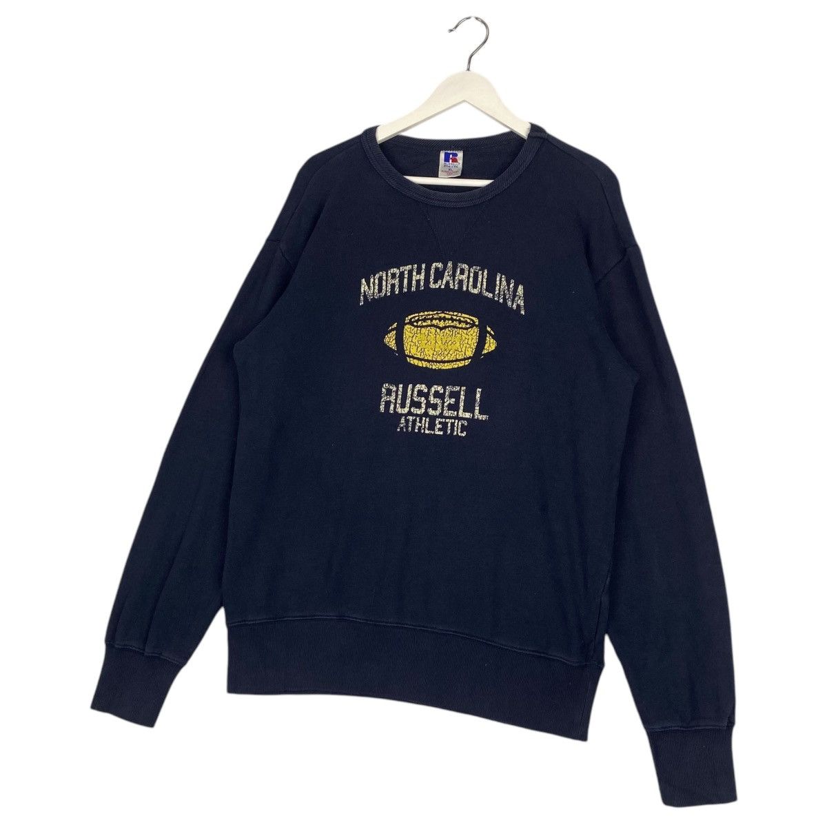 Russell Athletic × Vintage Vintage Russell Athletic Crewneck Sweatshirt Navy Blue Size US XL / EU 56 / 4 - 2 Thumbnail