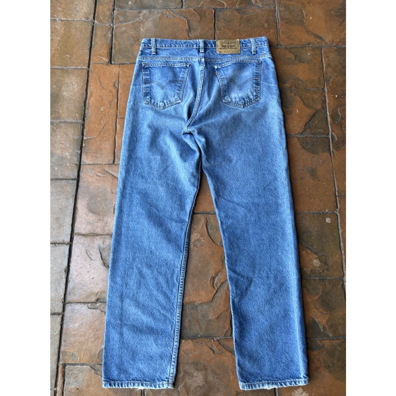 Levi's VINTAGE Levi’s 505 Orange Tab Denim Jeans 36x32 Light Wash Regular Fit Men's Jeans Size US 36 / EU 52 - 2 Thumbnail