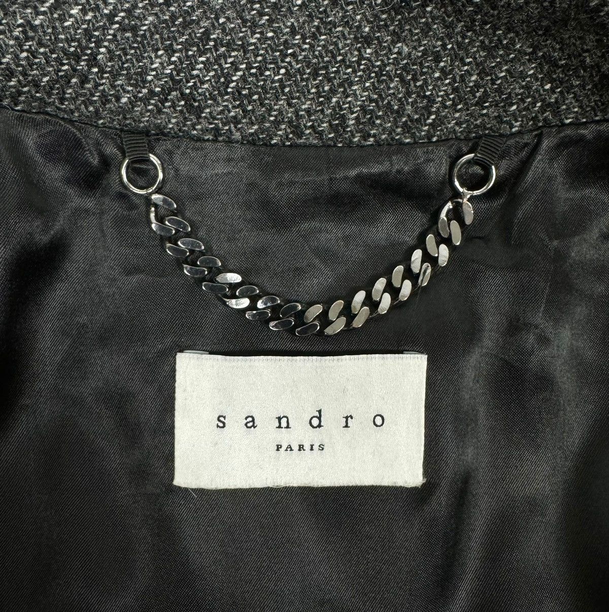 Sandro Sandro Wool Overcoat Double-Breasted Belted Coat size XS Size XS / US 0-2 / IT 36-38 - 15 Thumbnail