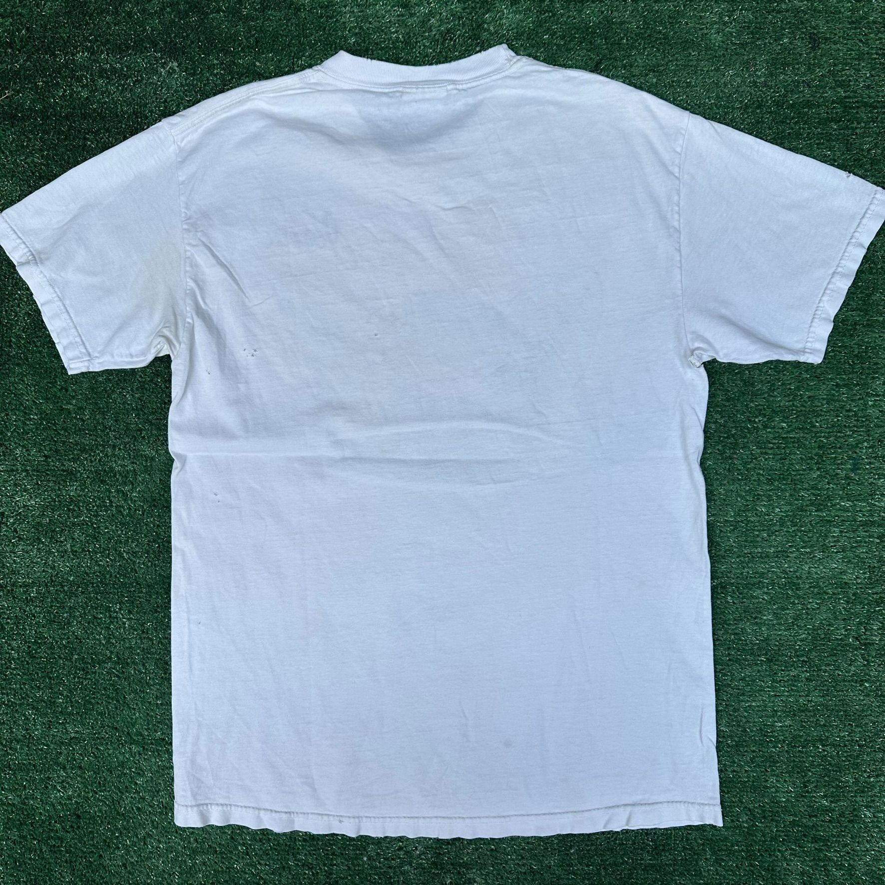 Hanes Vintage Y2K Frog Airbrush T-Shirt White M Jordan Colorful An Size US M / EU 48-50 / 2 - 6 Thumbnail