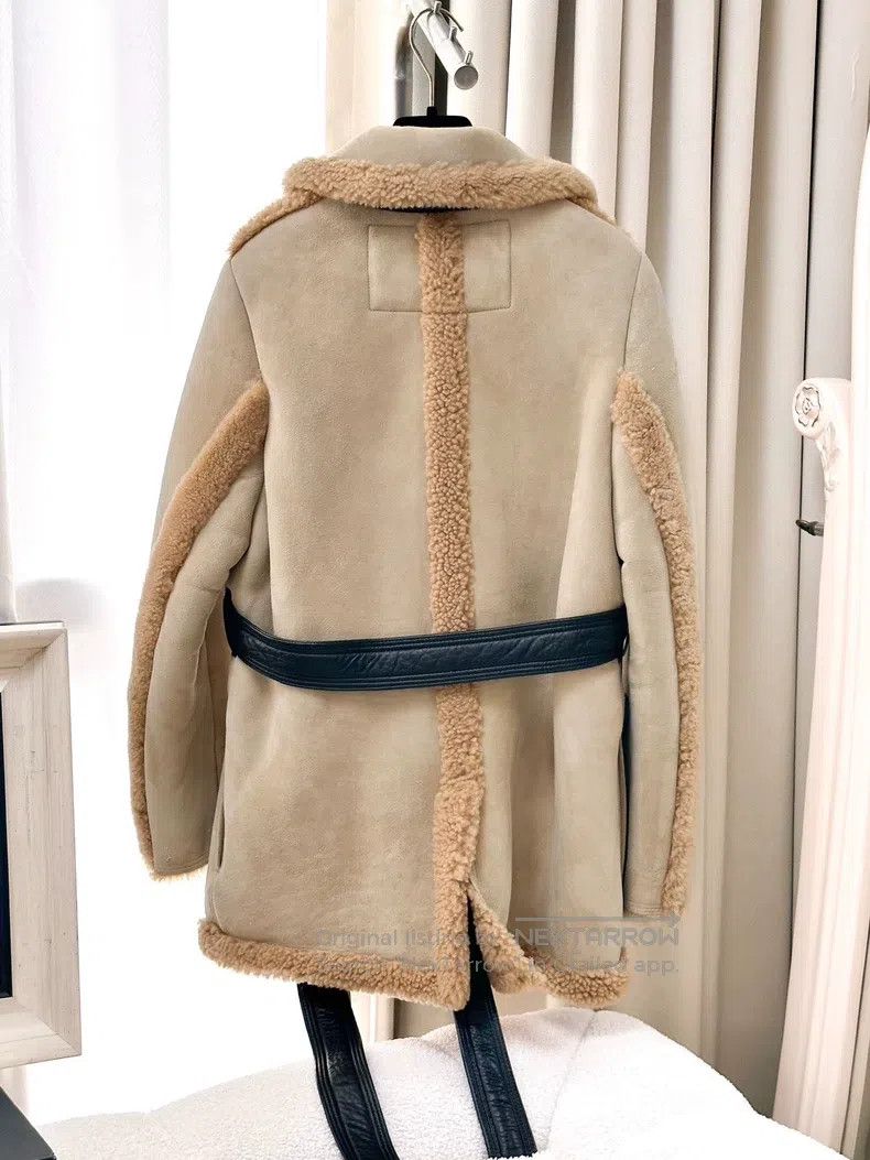 Acne Studios Acne Studios Khaki Camel Fur and Leather Coat Size XXS / US 00 / IT 34 - 2 Thumbnail
