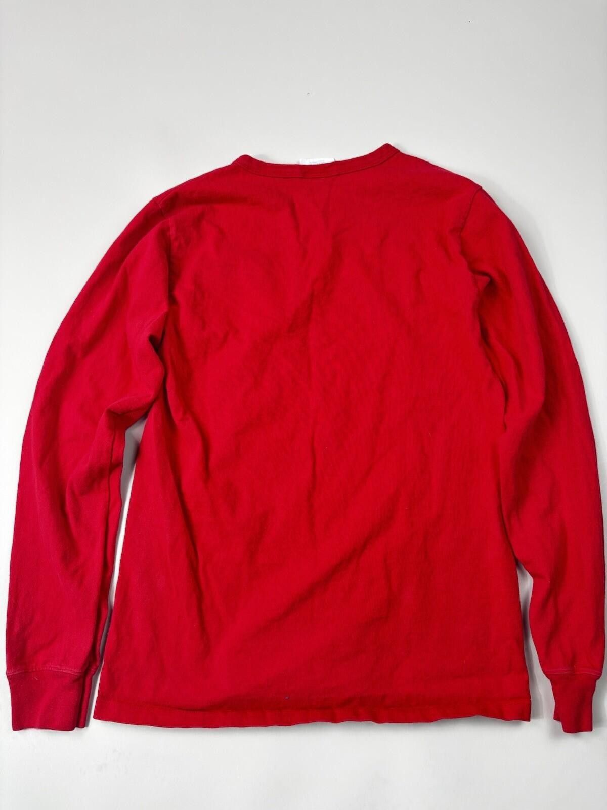 Champion Champion 90s Vintage Red Longsleeve T-Shirt Size Small Size US S / EU 44-46 / 1 - 7 Thumbnail