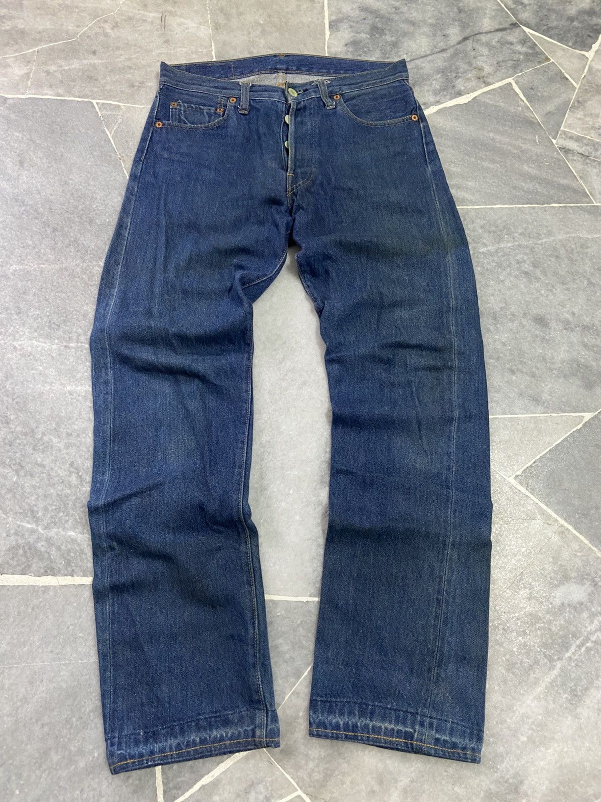 Levi's VTG 70’s Levis 501 Redline Selvedge Jeans Top Button #2 Size US 30 / EU 46 - 1 Thumbnail
