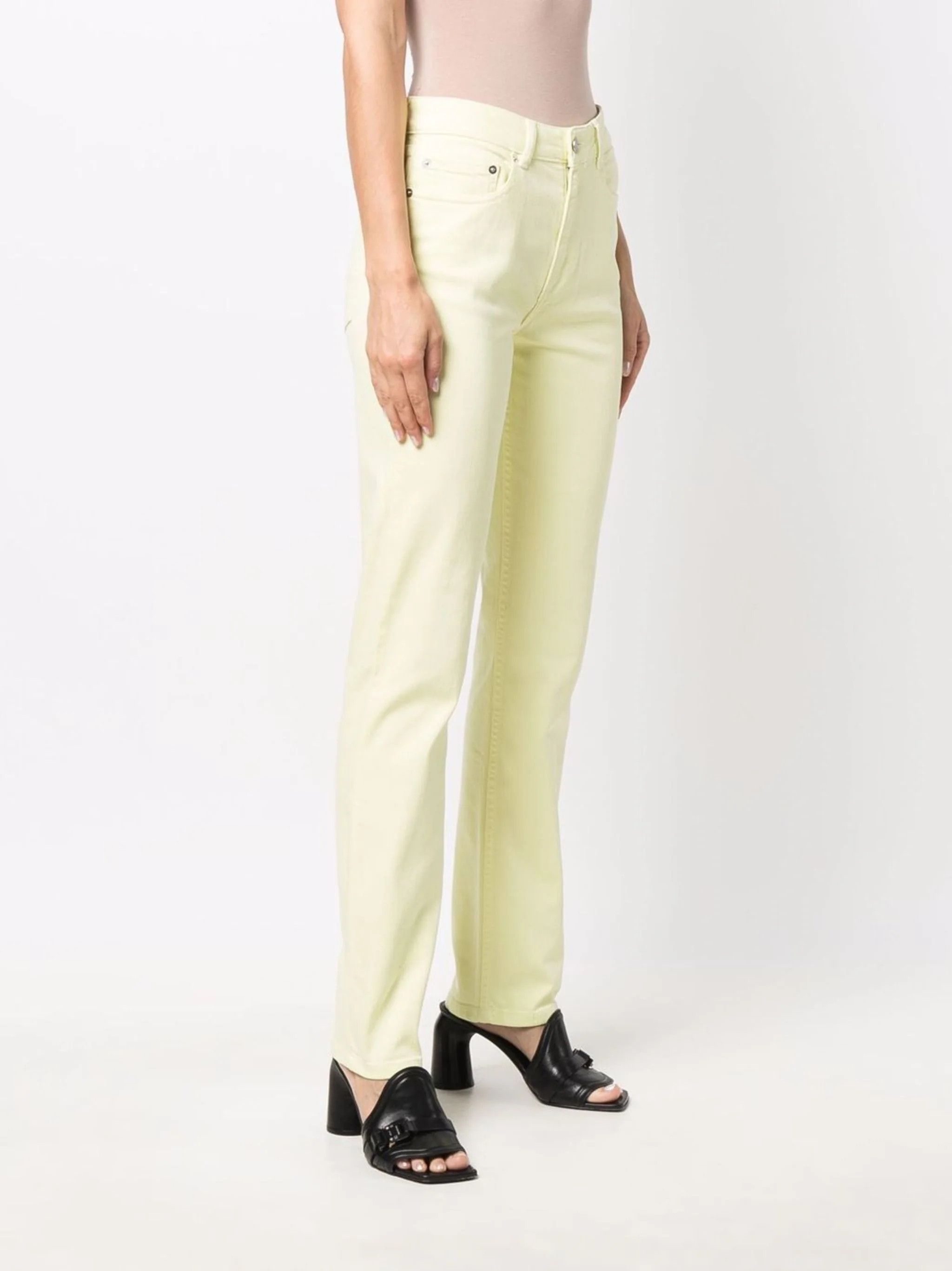 Coperni o1mle0524 Straight Leg Denim Jeans in White Size 26" / US 2 / IT 38 - 3 Thumbnail