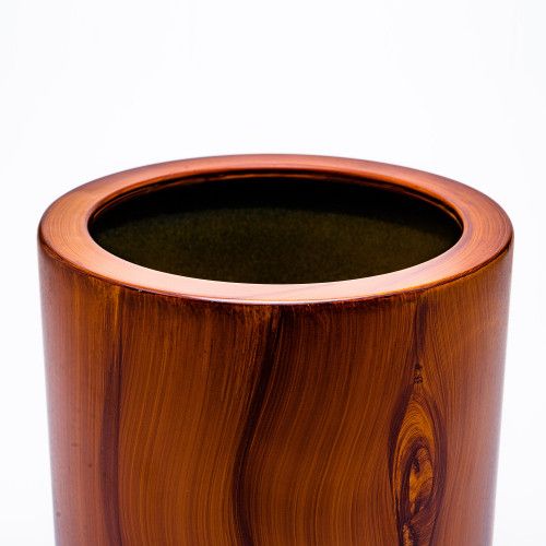 Designer × Homemade 7.8 in. Dark Wood Plastic Self-watering Planter Pot Size US L / EU 52-54 / 3 - 6 Thumbnail