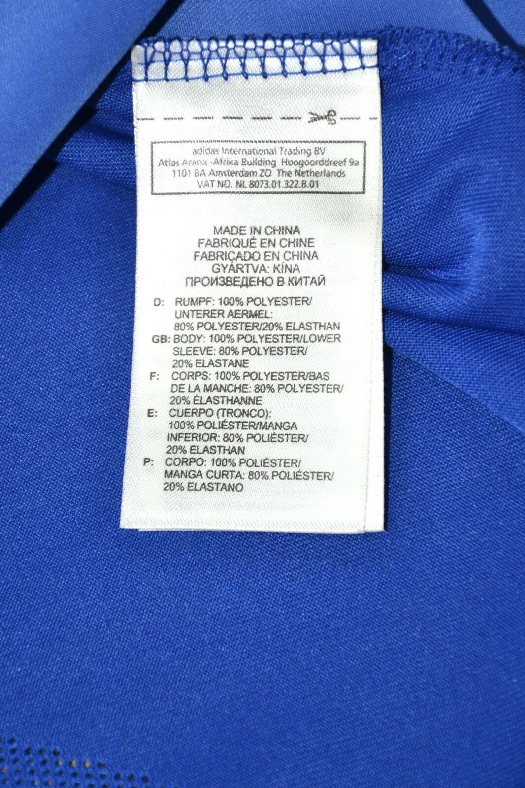 Adidas CHELSEA 2010 CHAMPIONS LEAGUE SHIRT ADIDAS LAMPARD Size US L / EU 52-54 / 3 - 9 Thumbnail