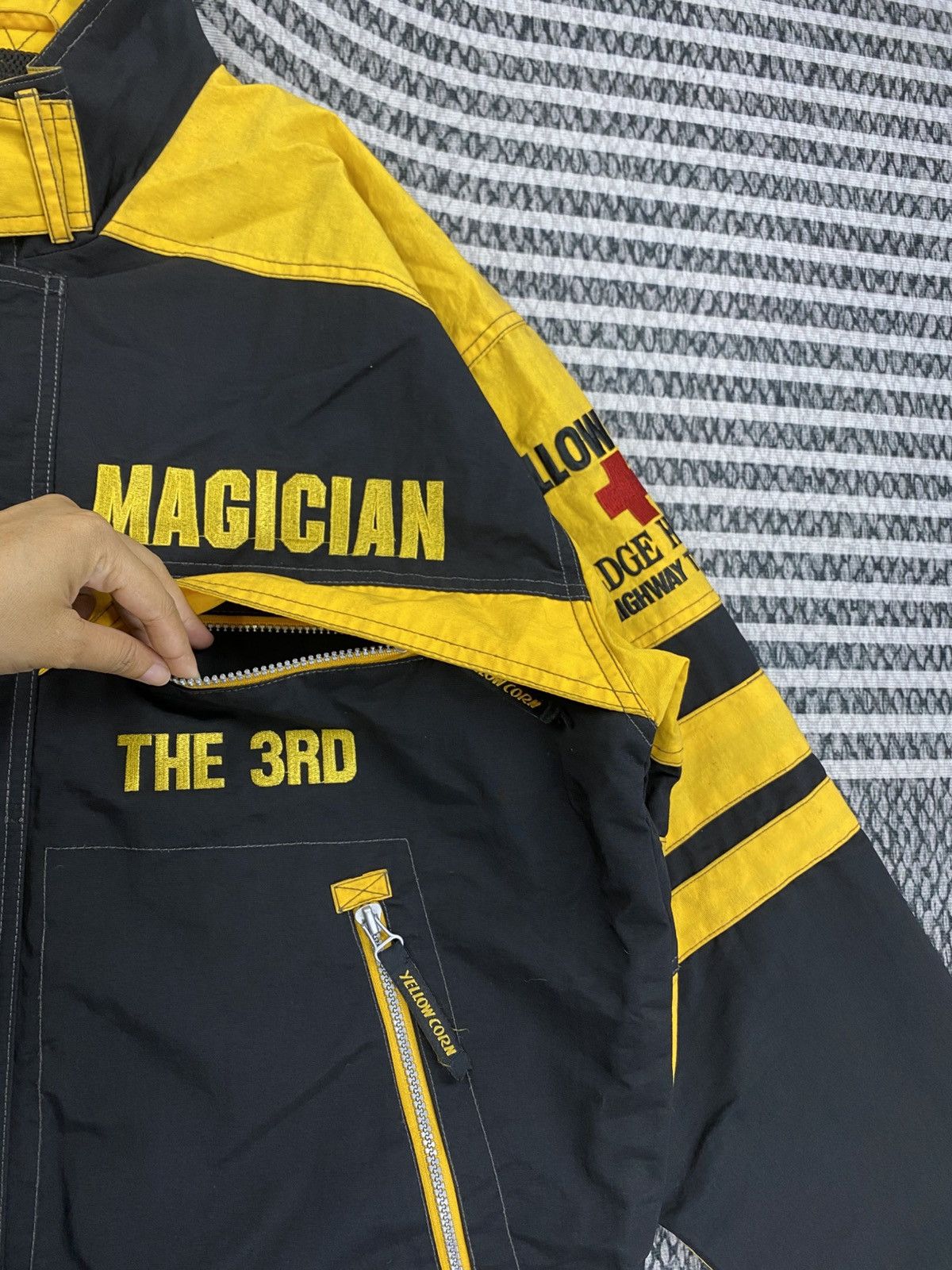 YELLOW CORN Vtg YELLOW CORN Magician Highway Sledge Hammer Biker Jacket Size US XL / EU 56 / 4 - 9 Thumbnail
