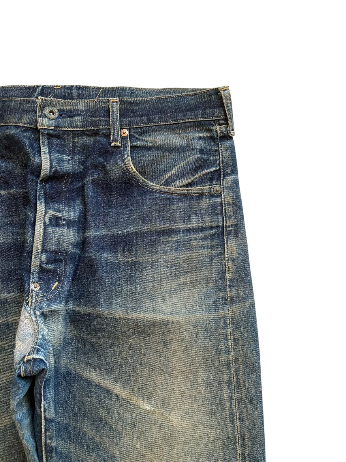 Levi's Vintage 80s Levis 702 Big E Selvedge Jean Shorts Jorts Size US 36 / EU 52 - 7 Thumbnail
