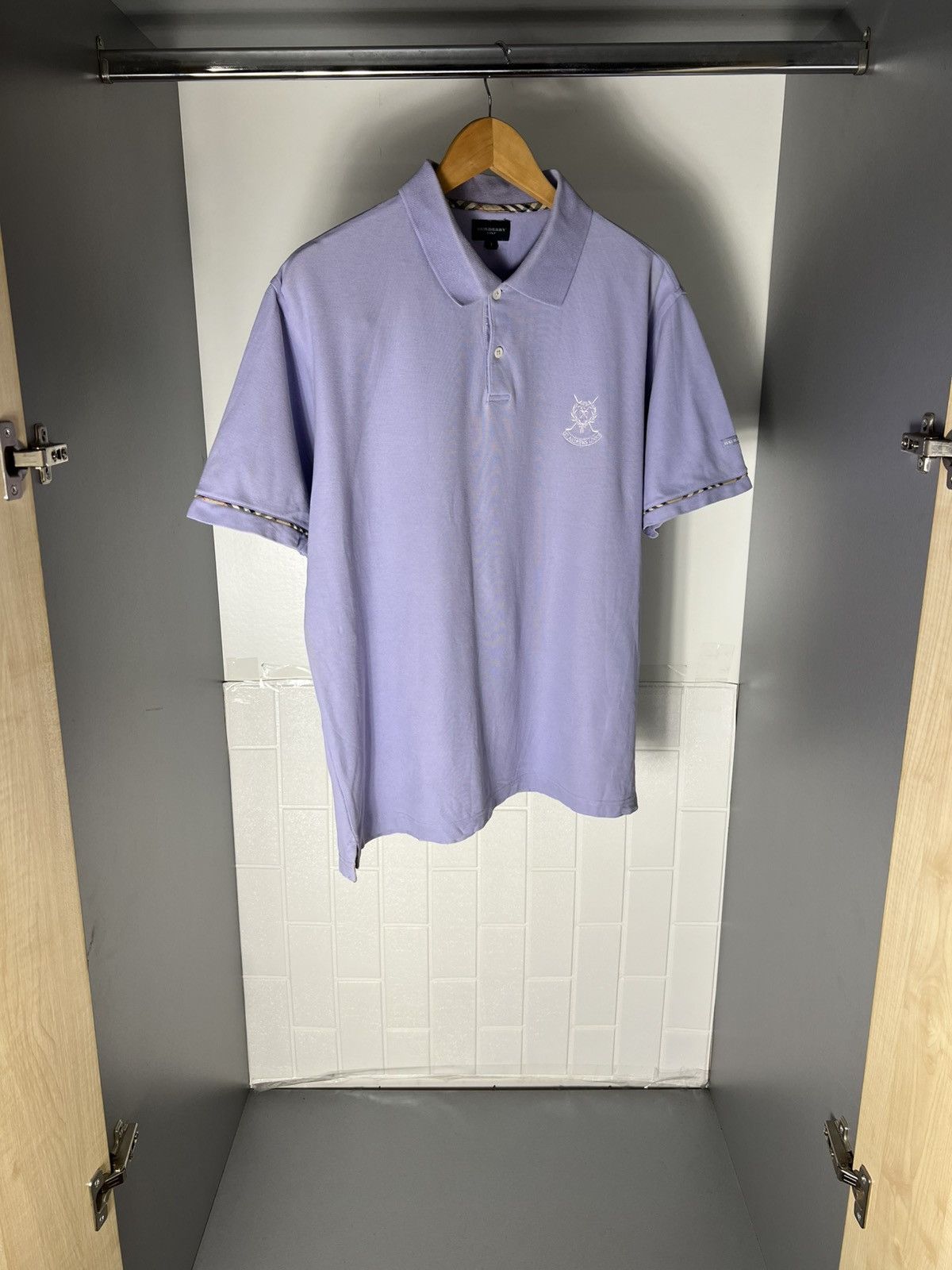 Burberry VINTAGE BURBERRY LONDON GOLF CLASSIC CASUAL POLO RETRO 90s Size US L / EU 52-54 / 3 - 4 Thumbnail