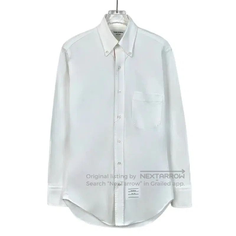 Thom Browne White Cotton Men's Shirt .