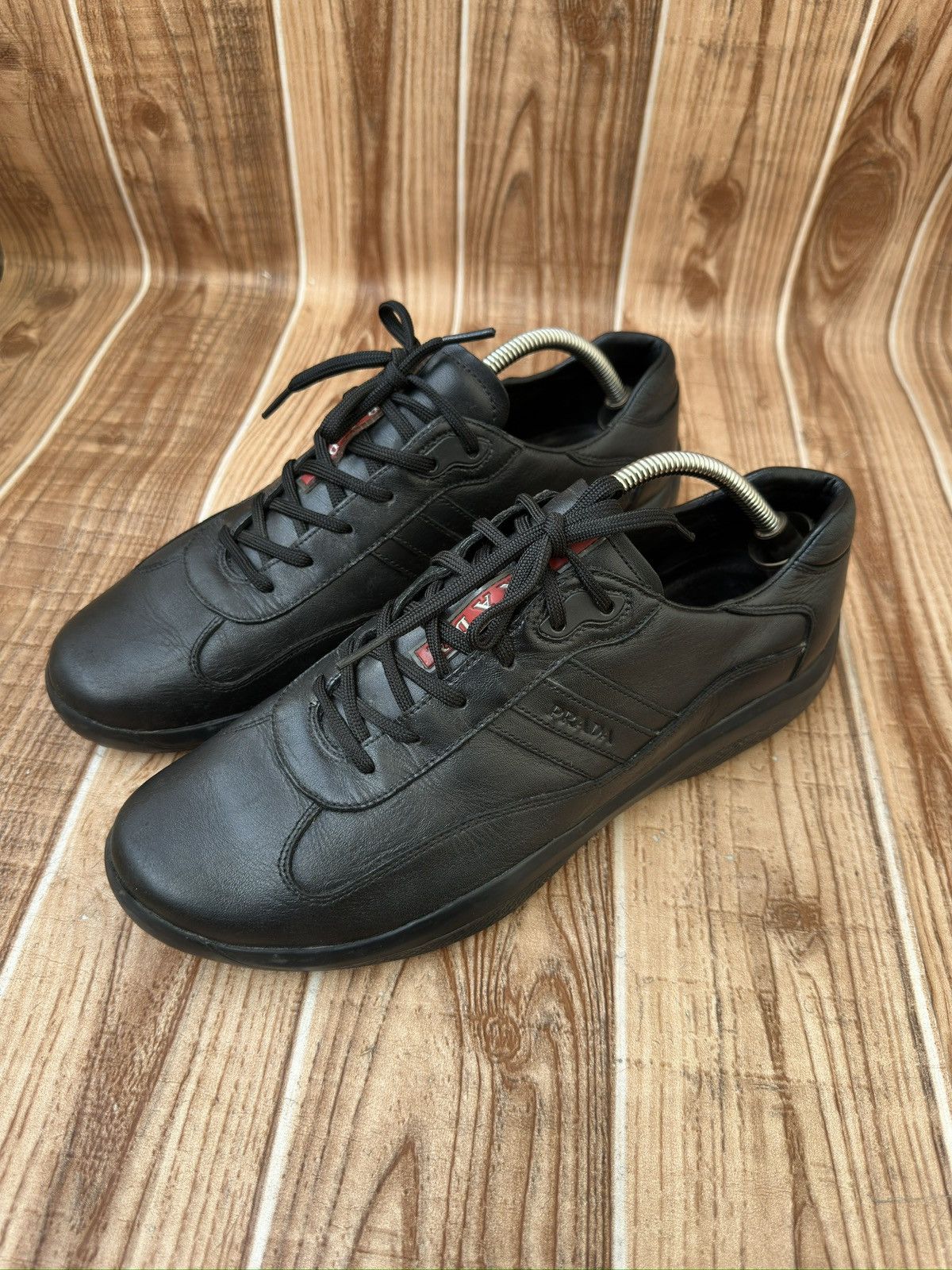 Prada PRADA Americas Cup Black Sneaks DNC096 Size US 10.5 / EU 43-44 - 10 Thumbnail