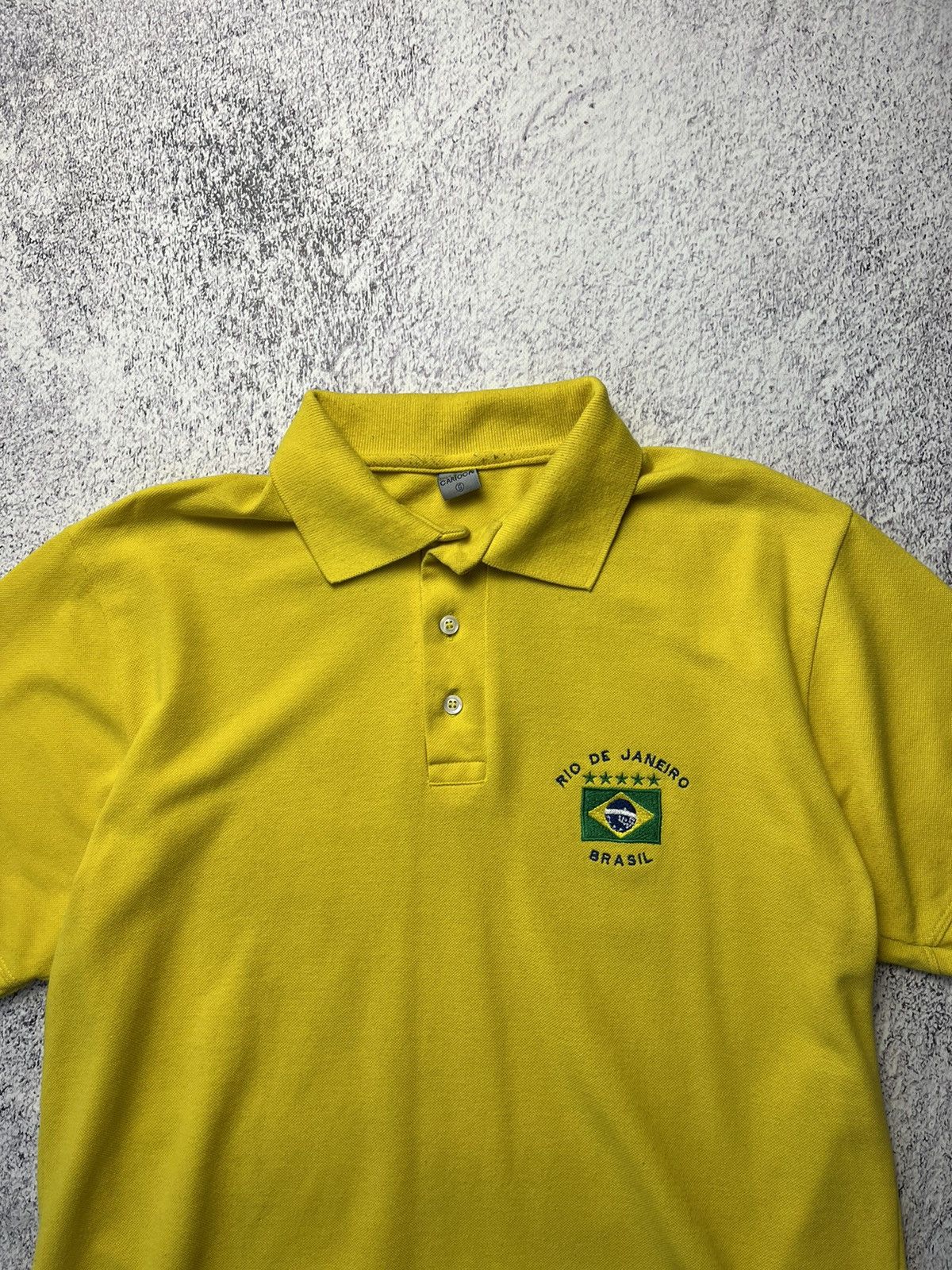 Vintage Vintage Brazil Polo Retro shirt Rare Jersey Size US M / EU 48-50 / 2 - 5 Thumbnail
