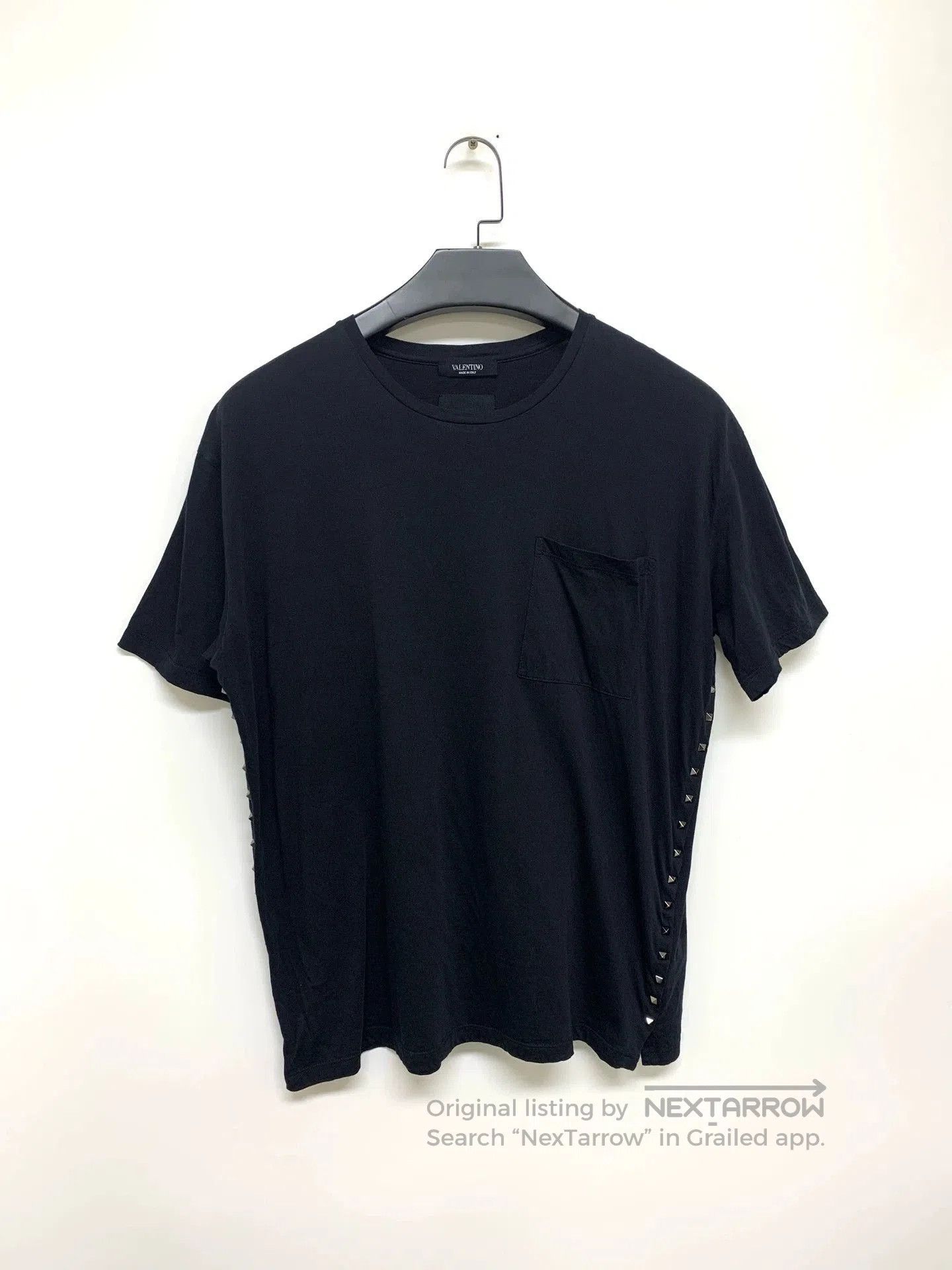 Valentino classic black studded short sleeve t-shirt. Size US XL / EU 56 / 4 - 1 Thumbnail
