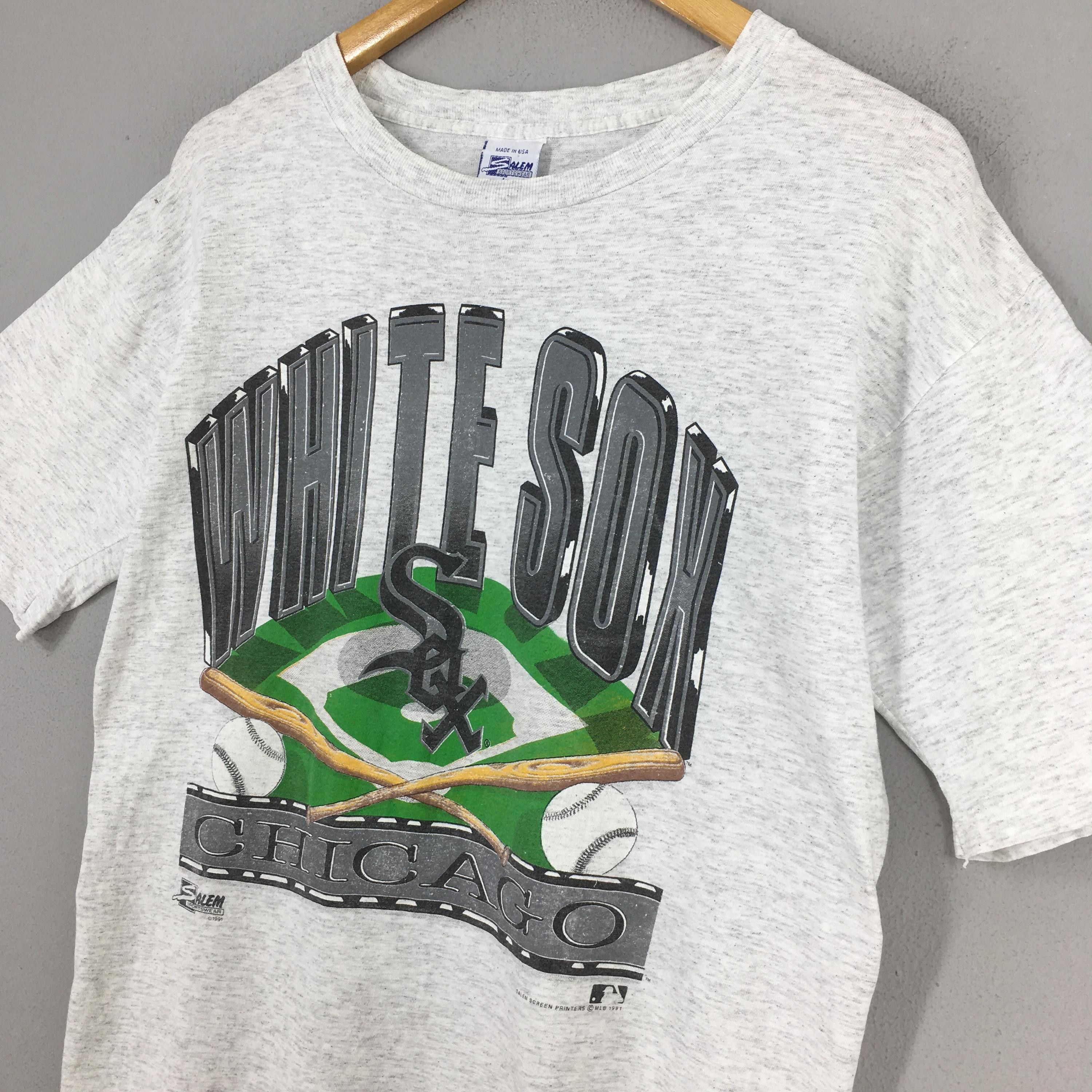 MLB Vintage 90s Chicago White Sox MLB Baseball T shirt Large Size US L / EU 52-54 / 3 - 3 Thumbnail