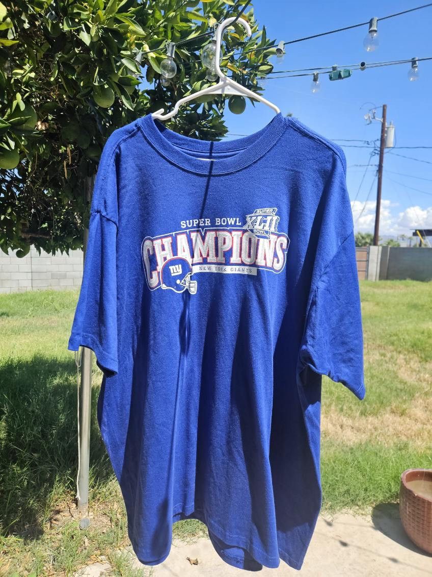 Reebok New York Giants 2008 Super Bowl Champions Reebok Tee Size US XXL / EU 58 / 5 - 1 Thumbnail