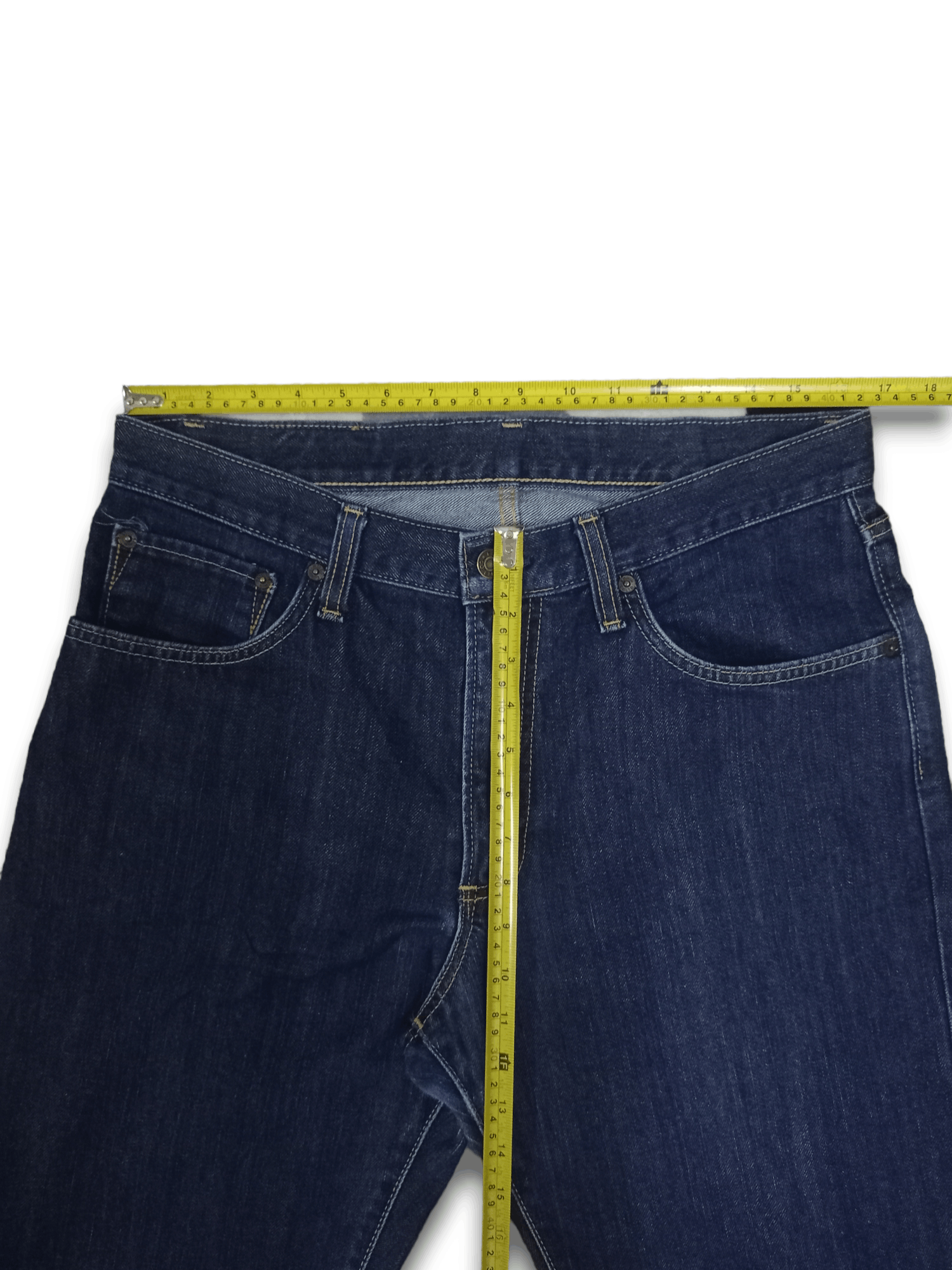 Edwin Vintage Japanese EDWIN 404 Raw Denim Loose Jeans Size US 33 - 9 Thumbnail