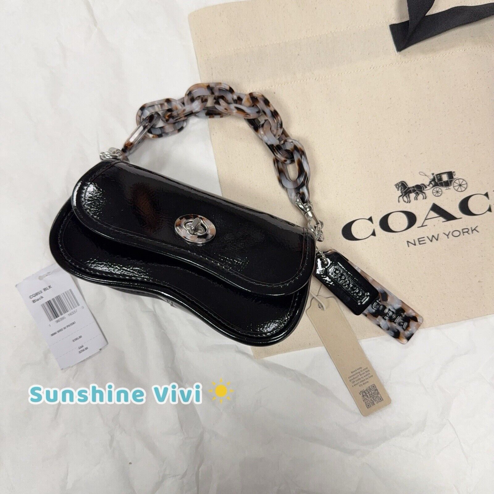 Coach NWT Coach Retail CQ853 Mini Wavy Dinky Bag Size ONE SIZE - 1 Thumbnail