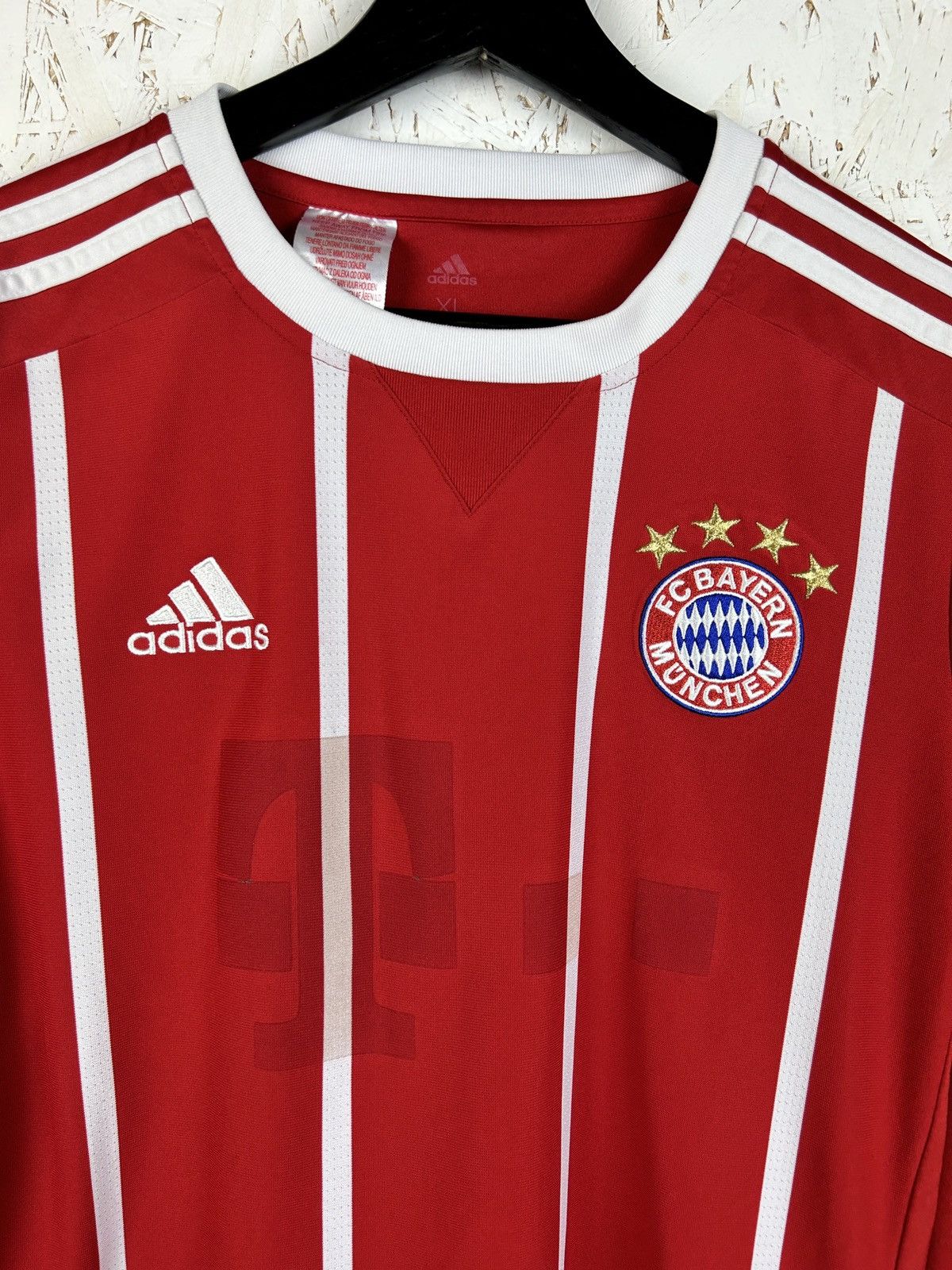 Adidas Adidas Bayen Munchen 2017/18 Home Kit Long Sleeve Jersey ~S Size US S / EU 44-46 / 1 - 2 Thumbnail