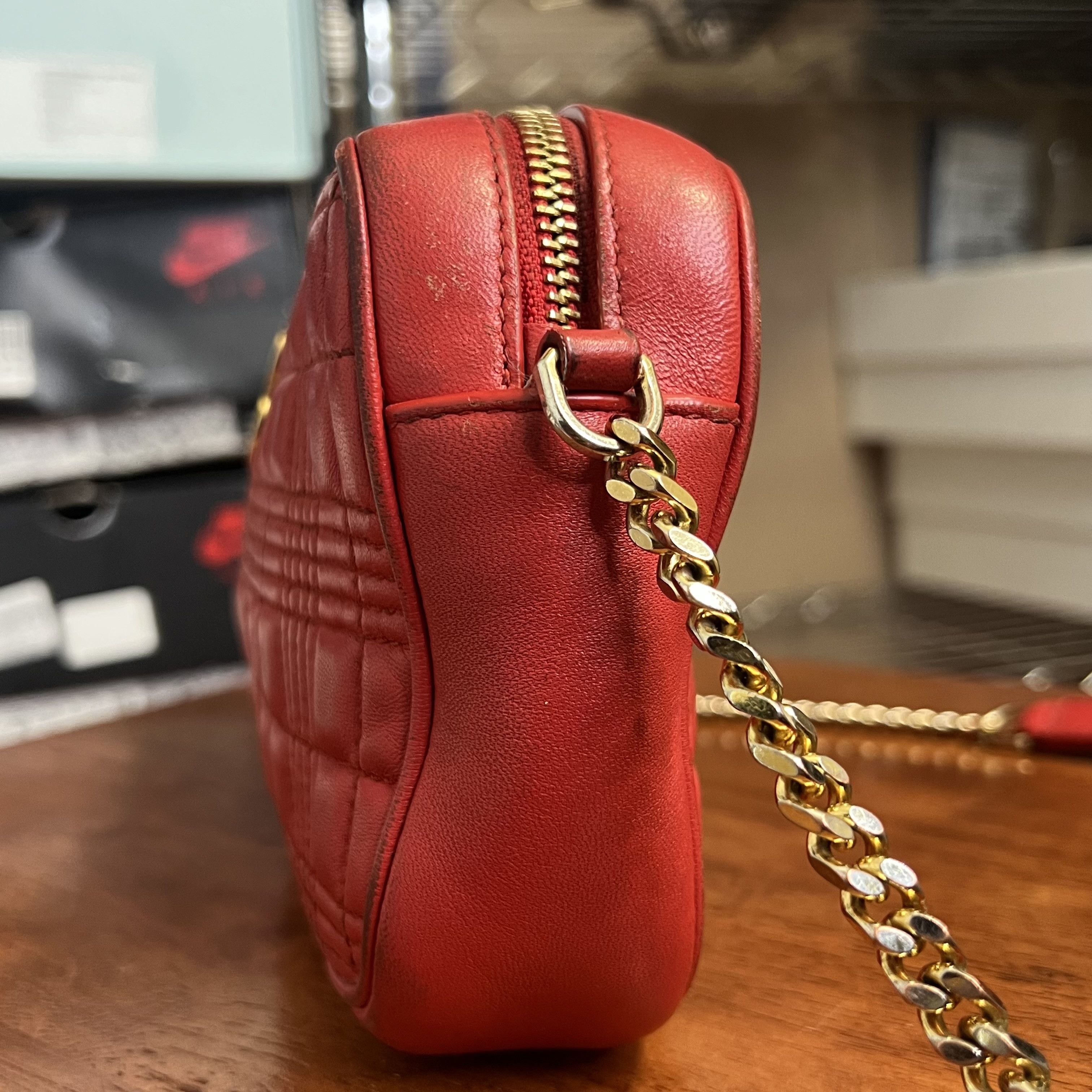 Burberry Burberry Lola Quilted Camera Bag Red Size ONE SIZE - 7 Thumbnail
