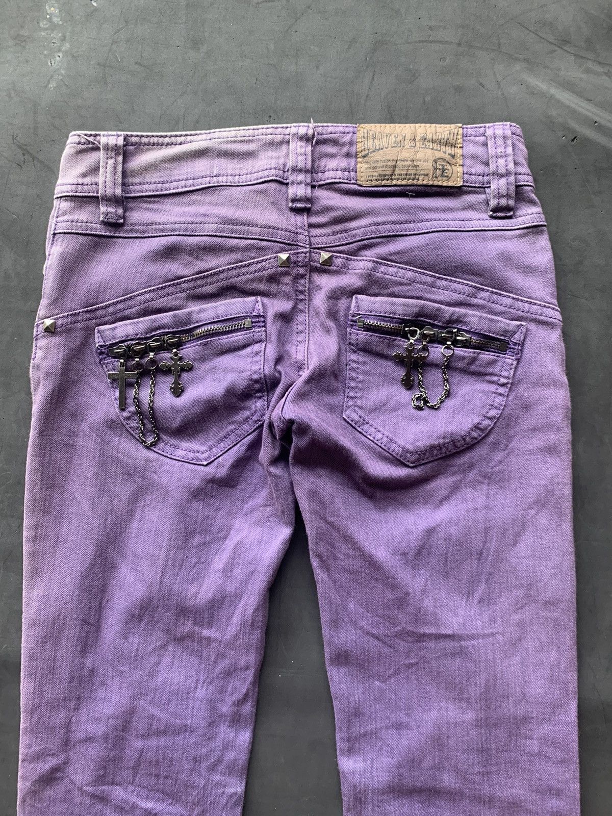 14th Addiction 🖤BLACKFRIDAY🖤Heaven and earth cross chain skinny pants Size 28" / US 6 / IT 42 - 1 Thumbnail