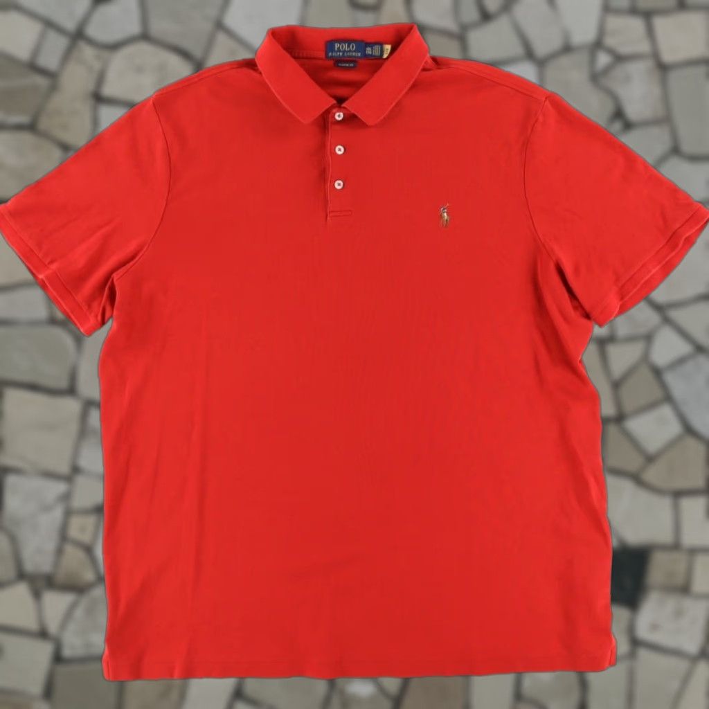Polo Ralph Lauren Polo Ralph Lauren Polo Shirt Red Men's 2XL Classic Fit Cotton Shirt Adults Size US XXL / EU 58 / 5 - 1 Thumbnail