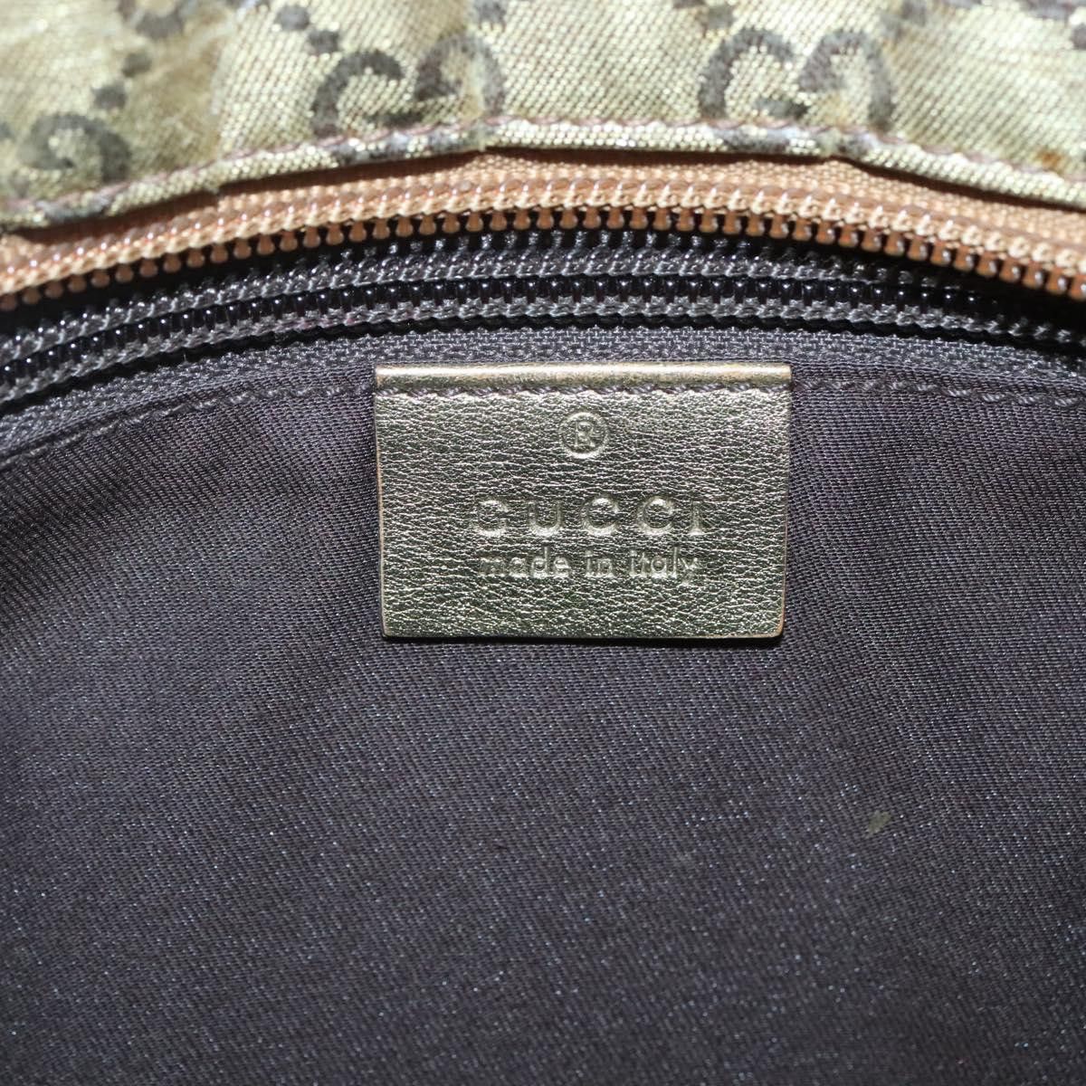 Gucci GUCCI GG Crystal Shoulder Bag Brown Gold Size ONE SIZE - 15 Thumbnail