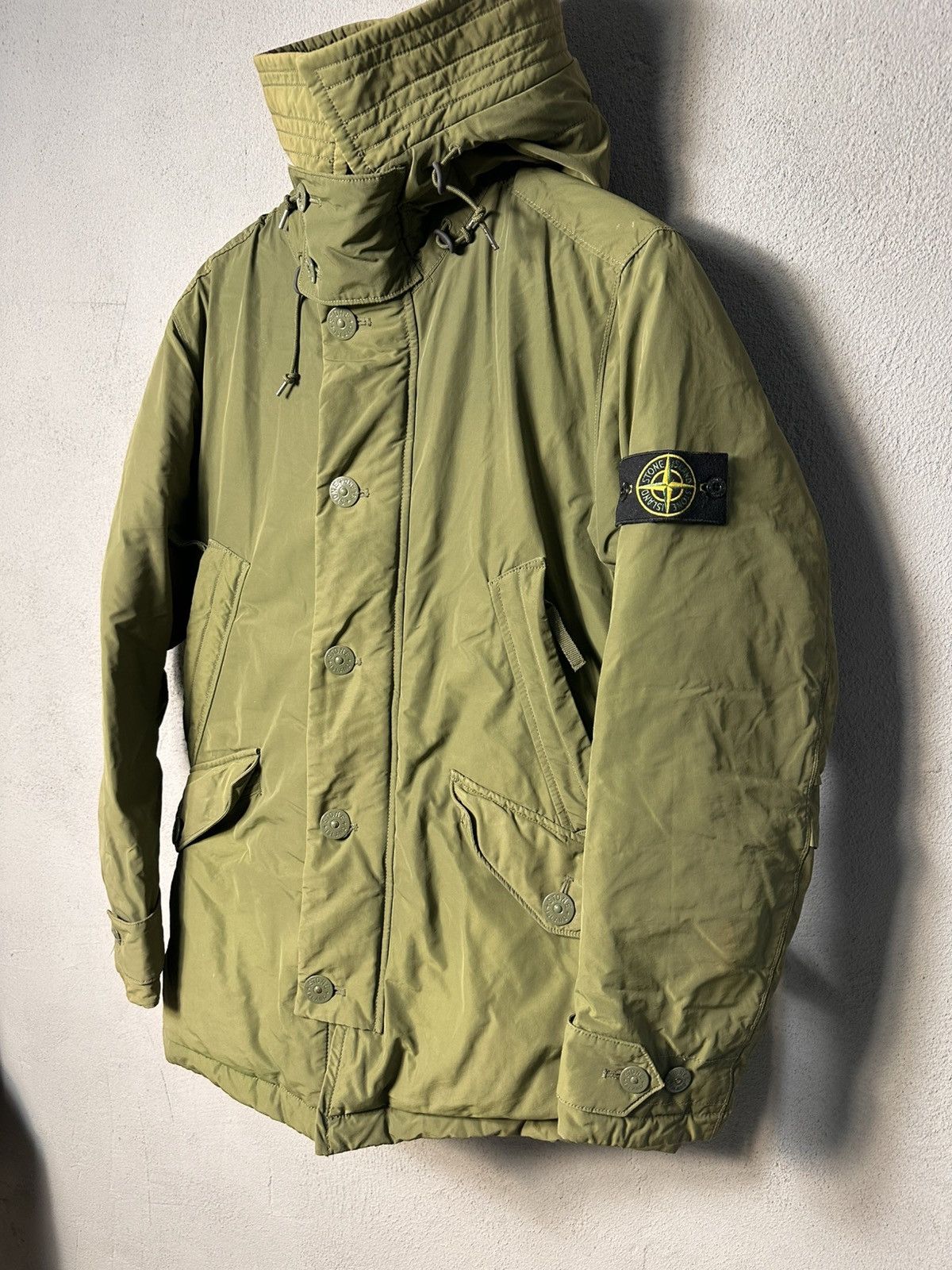 Stone Island Parka Stone Island Micro Reps Down Size M Olive Size US M / EU 48-50 / 2 - 2 Thumbnail