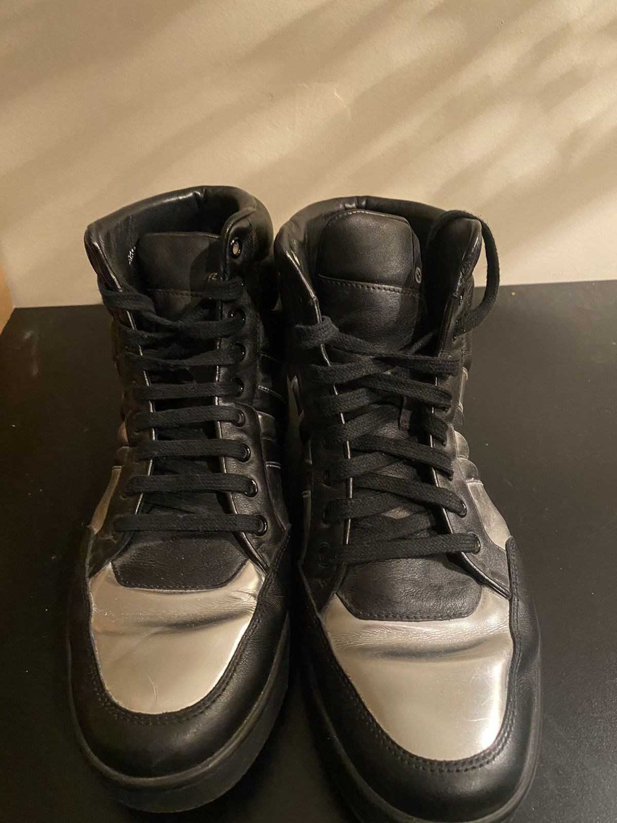 Gucci Gucci padded leather high tops Size US 10 / EU 43 - 1 Thumbnail
