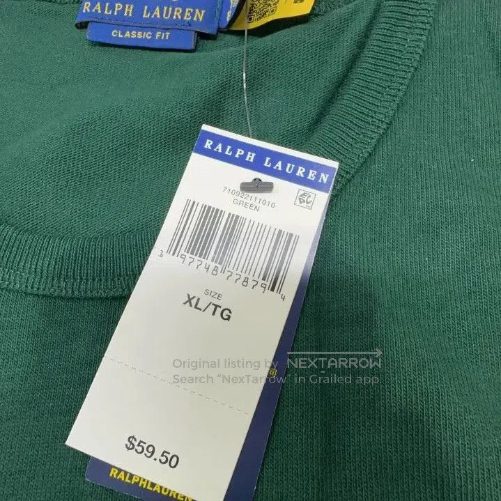 Polo Ralph Lauren Polo Ralph Lauren Embroidered Solid Crew Neck Tee. Size US XL / EU 56 / 4 - 5 Thumbnail