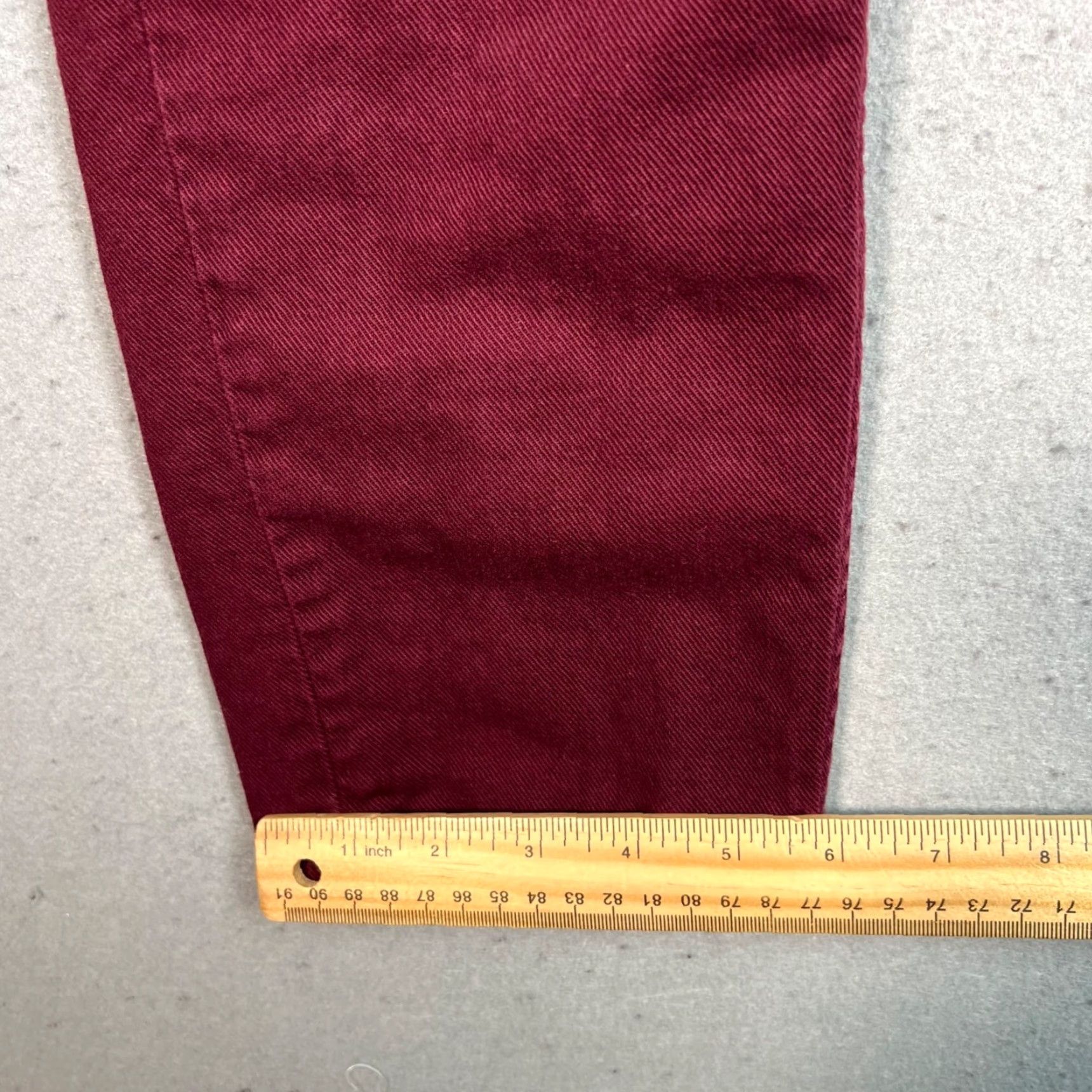 Carhartt VINTAGE Carhartt Womens Pants Tapered 27 Burgundy Cotton Chino 27x27 Adult Womens Size 27" / US 4 / IT 40 - 7 Thumbnail