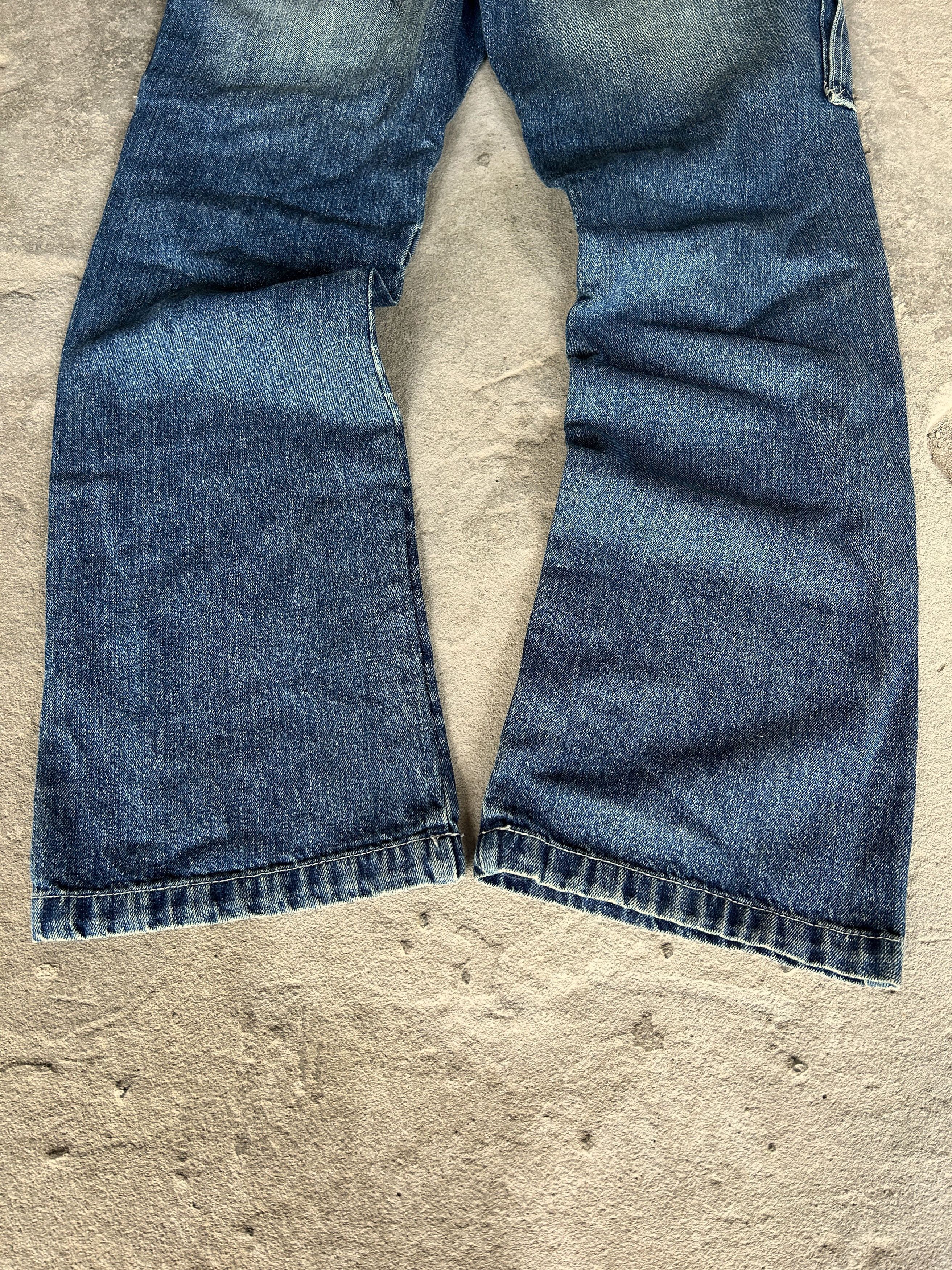 Japanese Brand Y2K Baggy Cargo Denim Jeans Wide Leg Utility Skate Style Size US 32 / EU 48 - 4 Thumbnail
